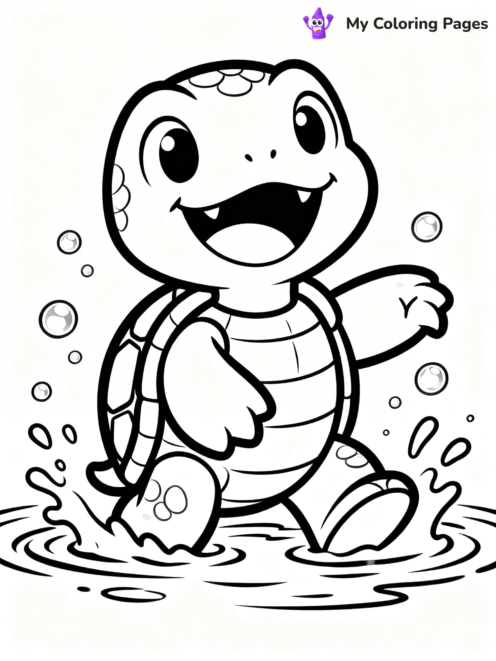 Snapping Turtle Coloring Pages - 13
