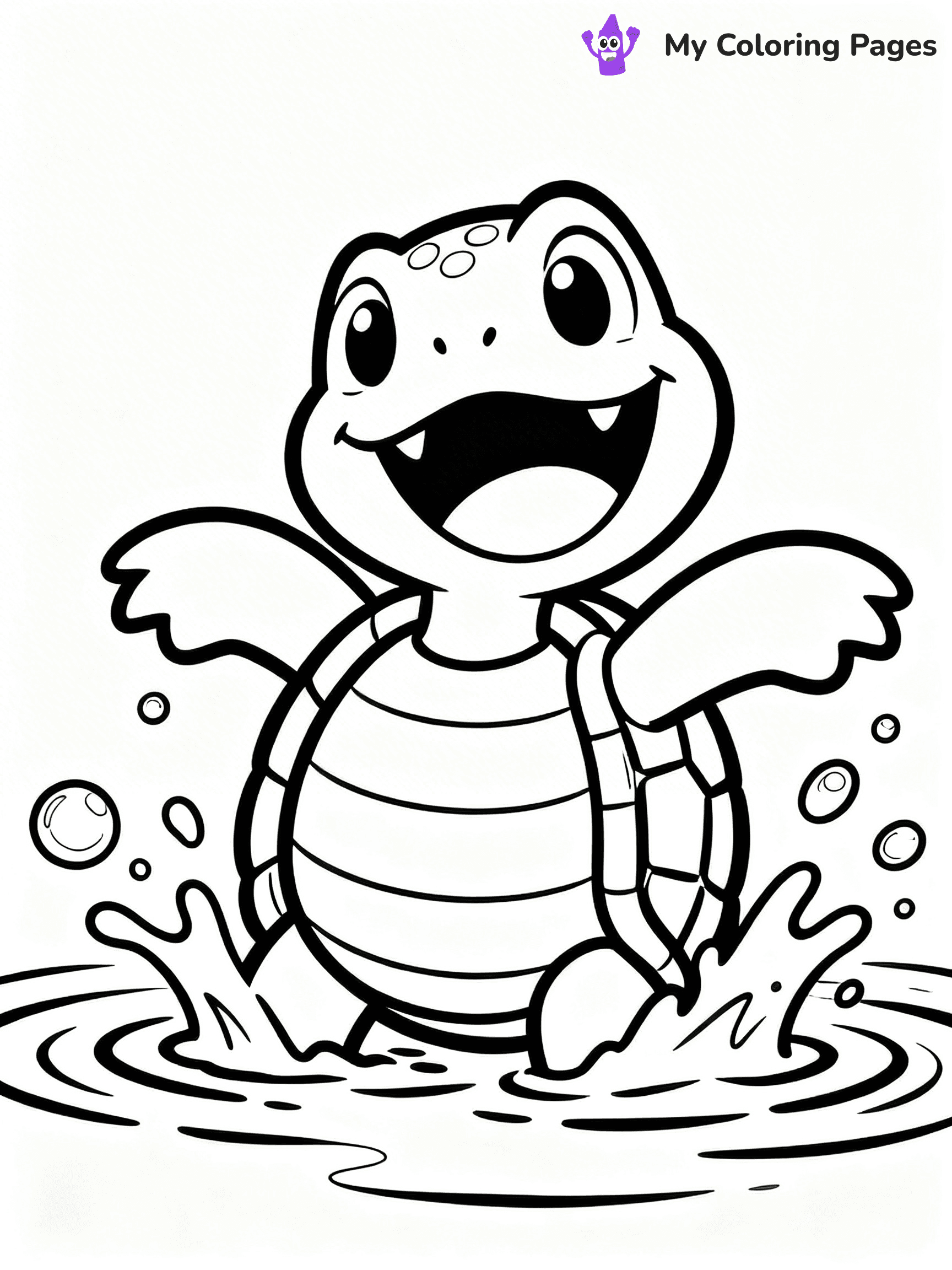 Snapping Turtle Coloring Pages - 10