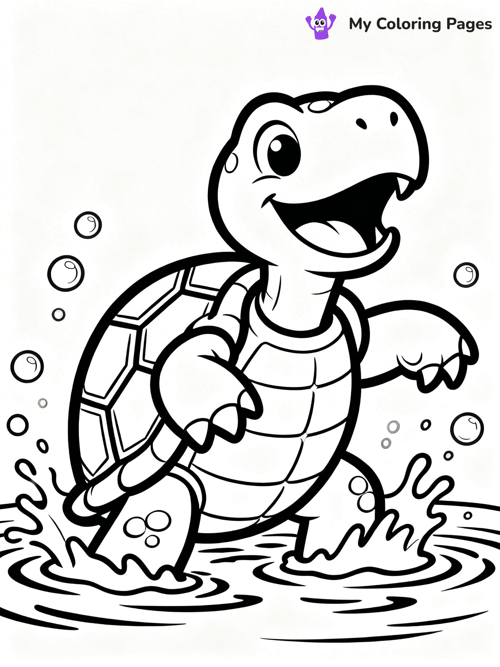Snapping Turtle Coloring Pages - 8