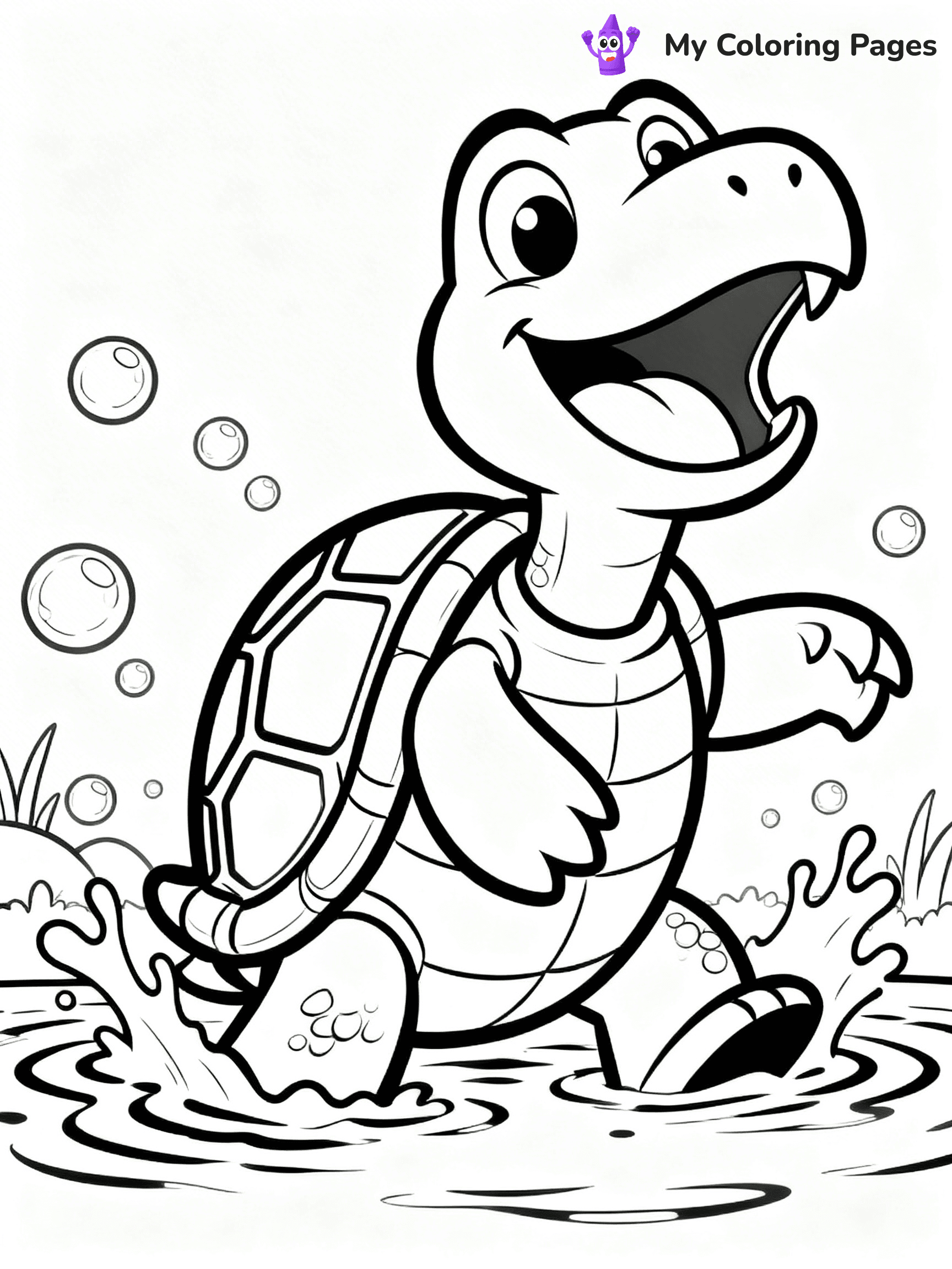 Snapping Turtle Coloring Pages - 7