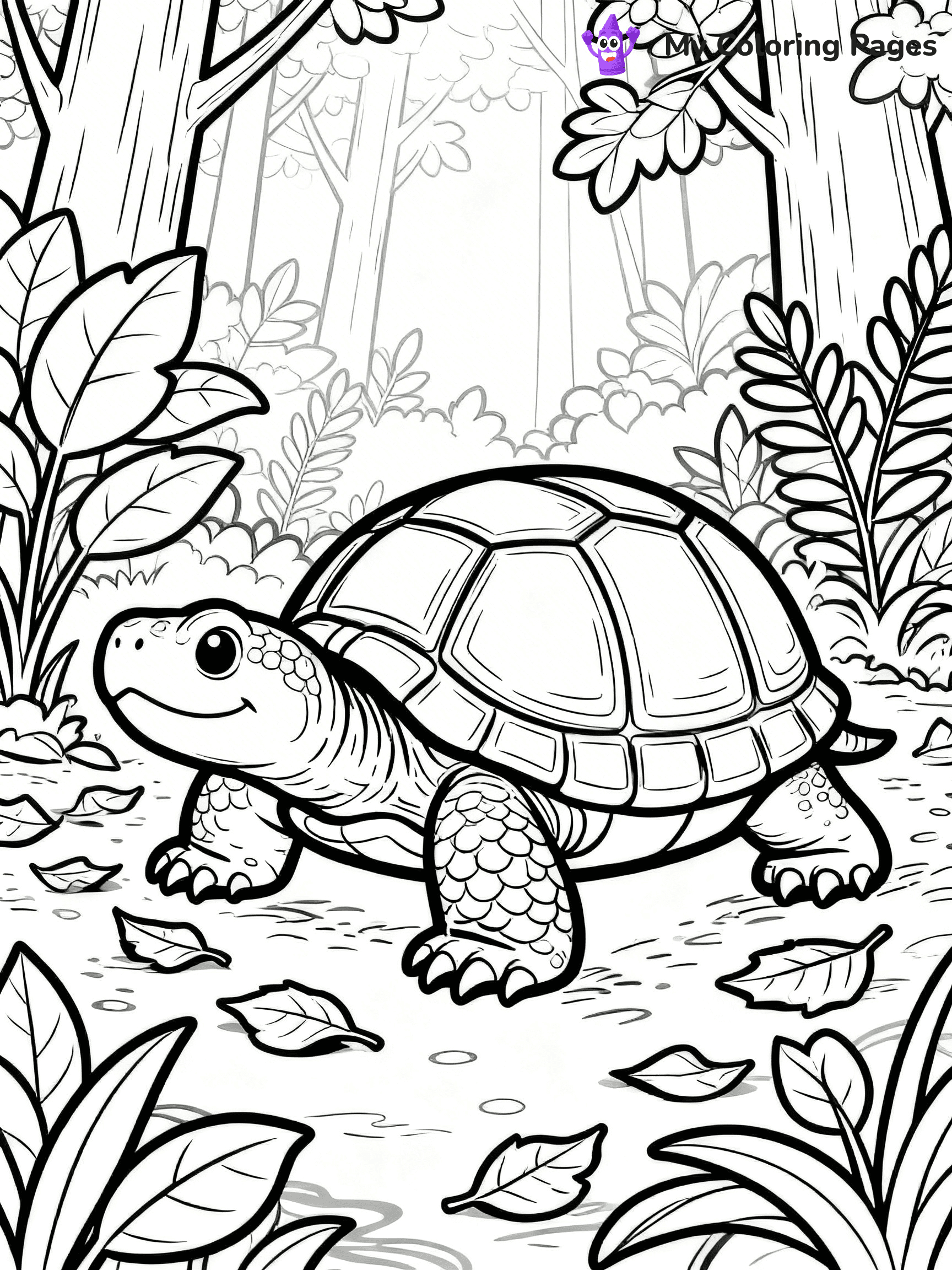 Snapping Turtle Coloring Pages - 1