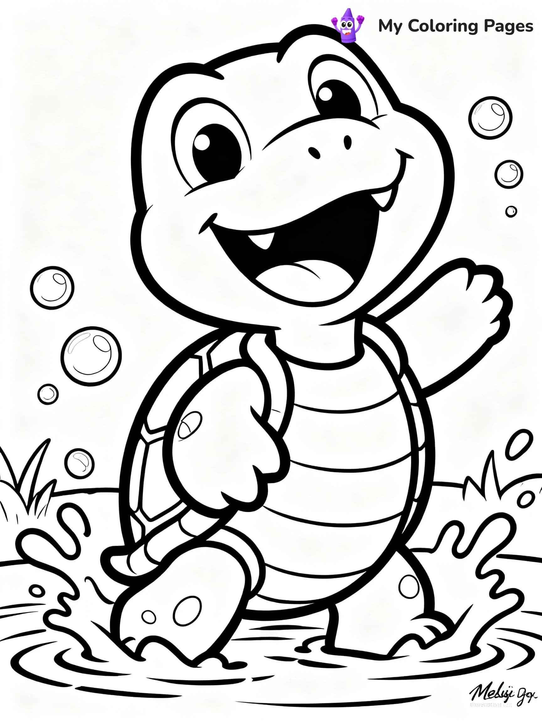 Snapping Turtle Coloring Pages - 23