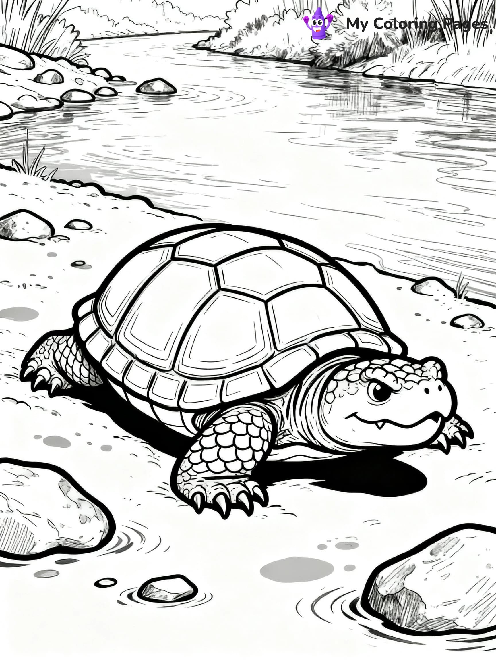 Snapping Turtle Coloring Pages - 17