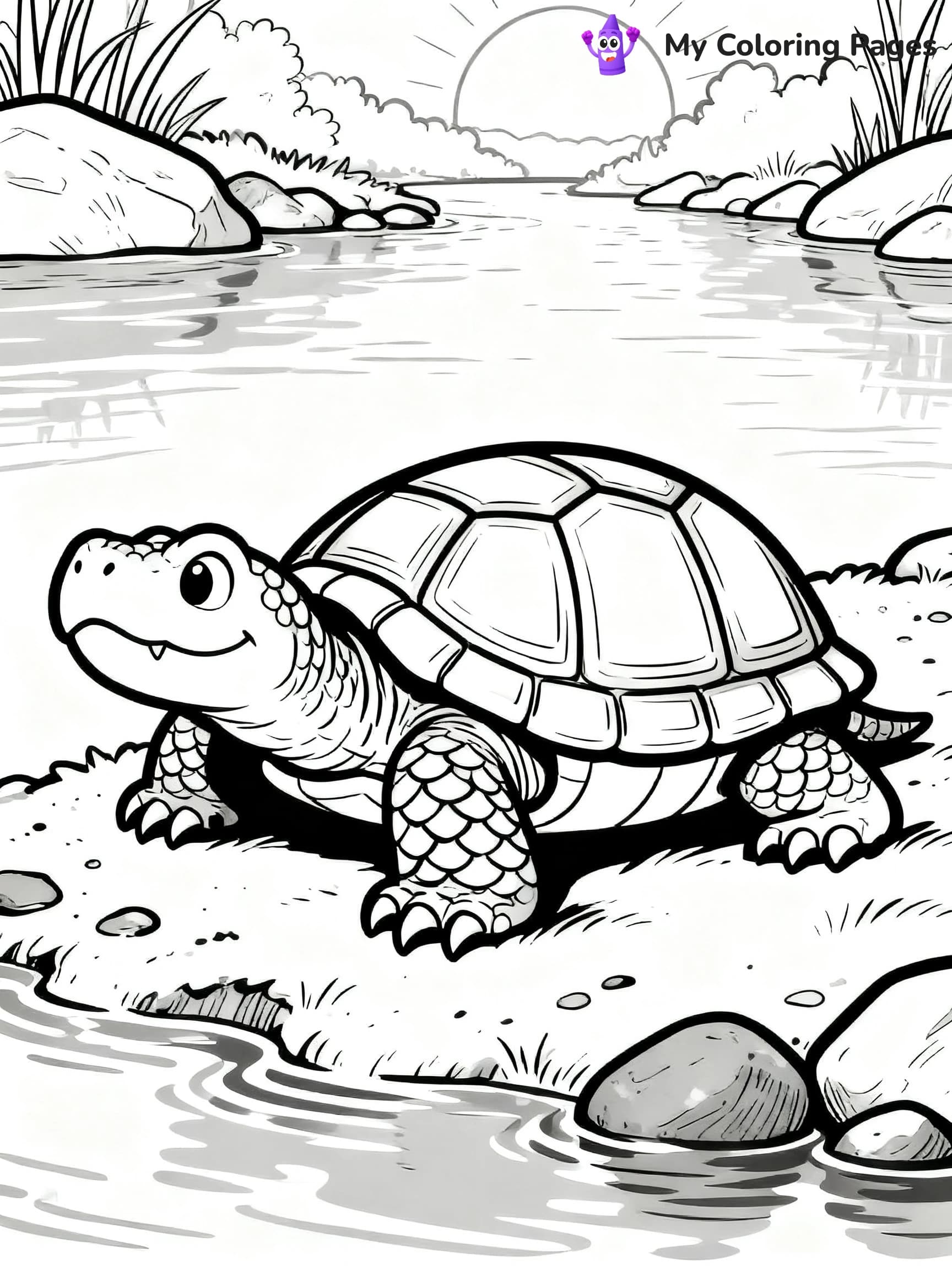 Snapping Turtle Coloring Pages - 15