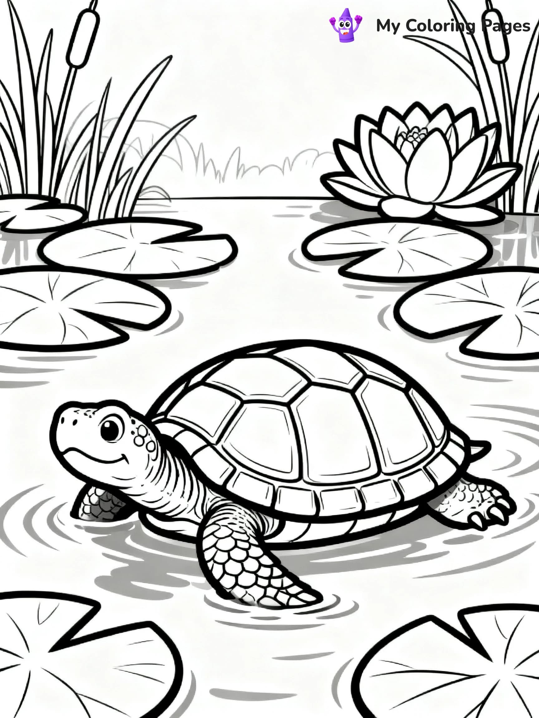 Snapping Turtle Coloring Pages - 7