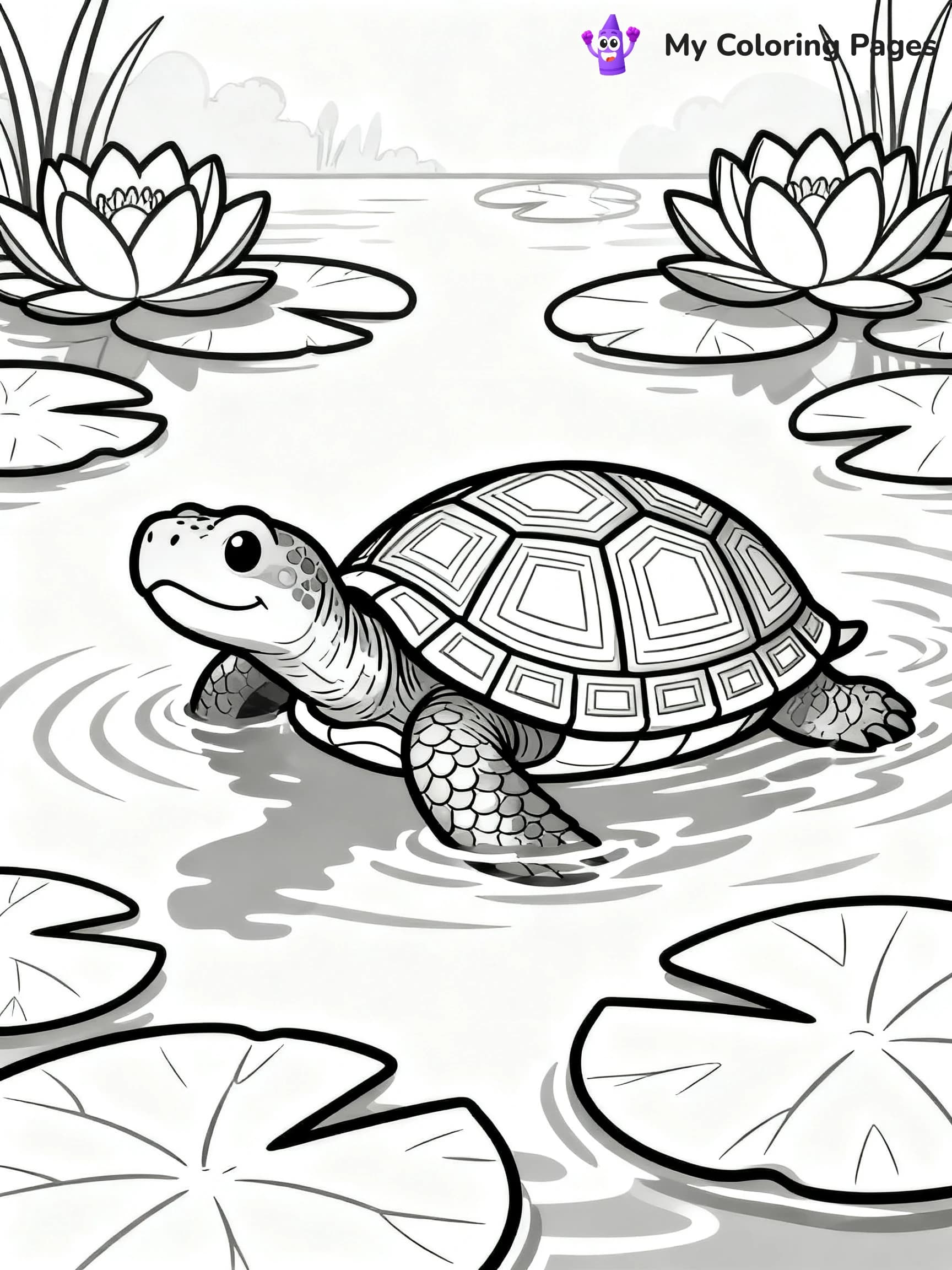 Snapping Turtle Coloring Pages - 6