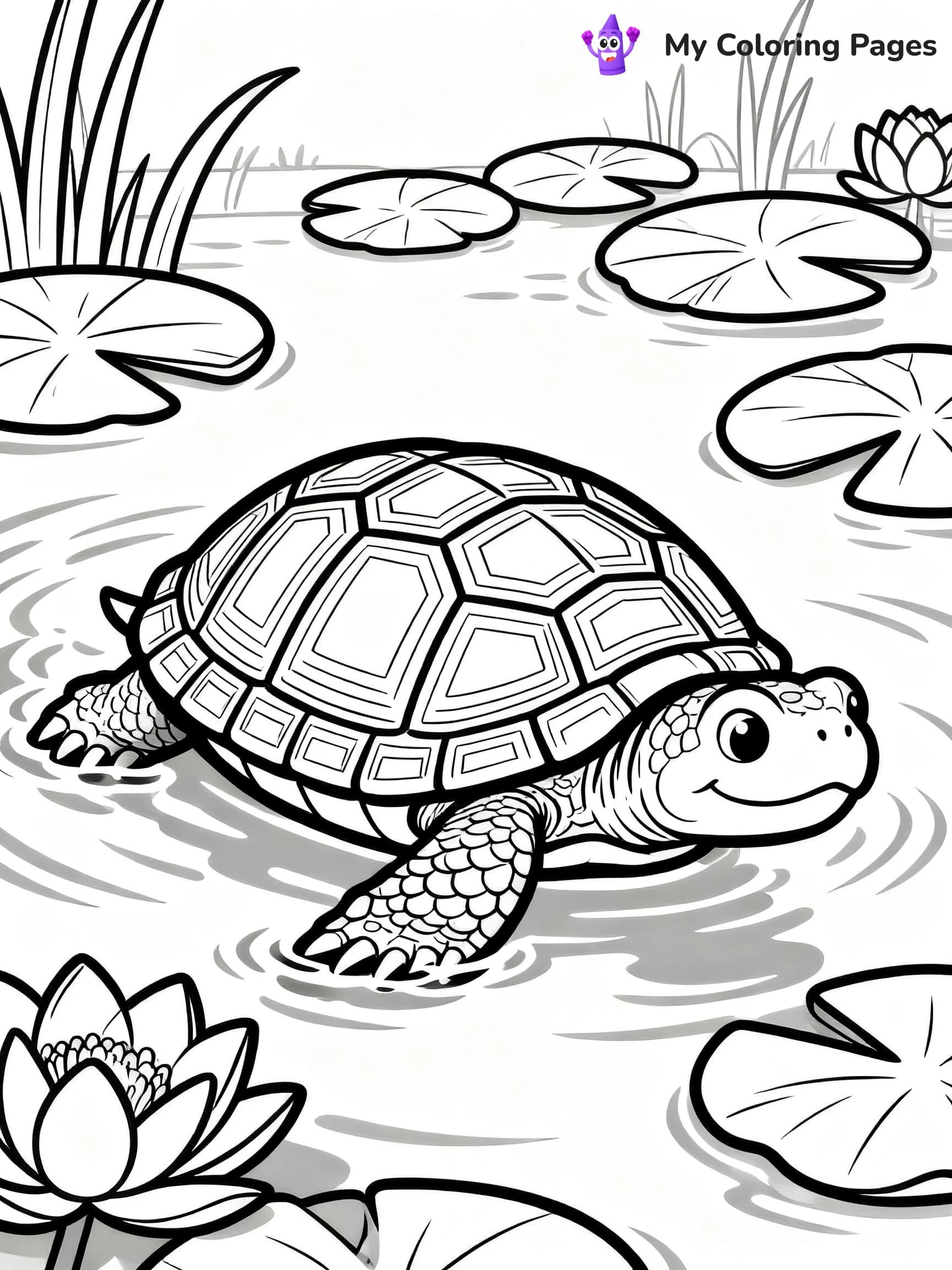 Snapping Turtle Coloring Pages - 4