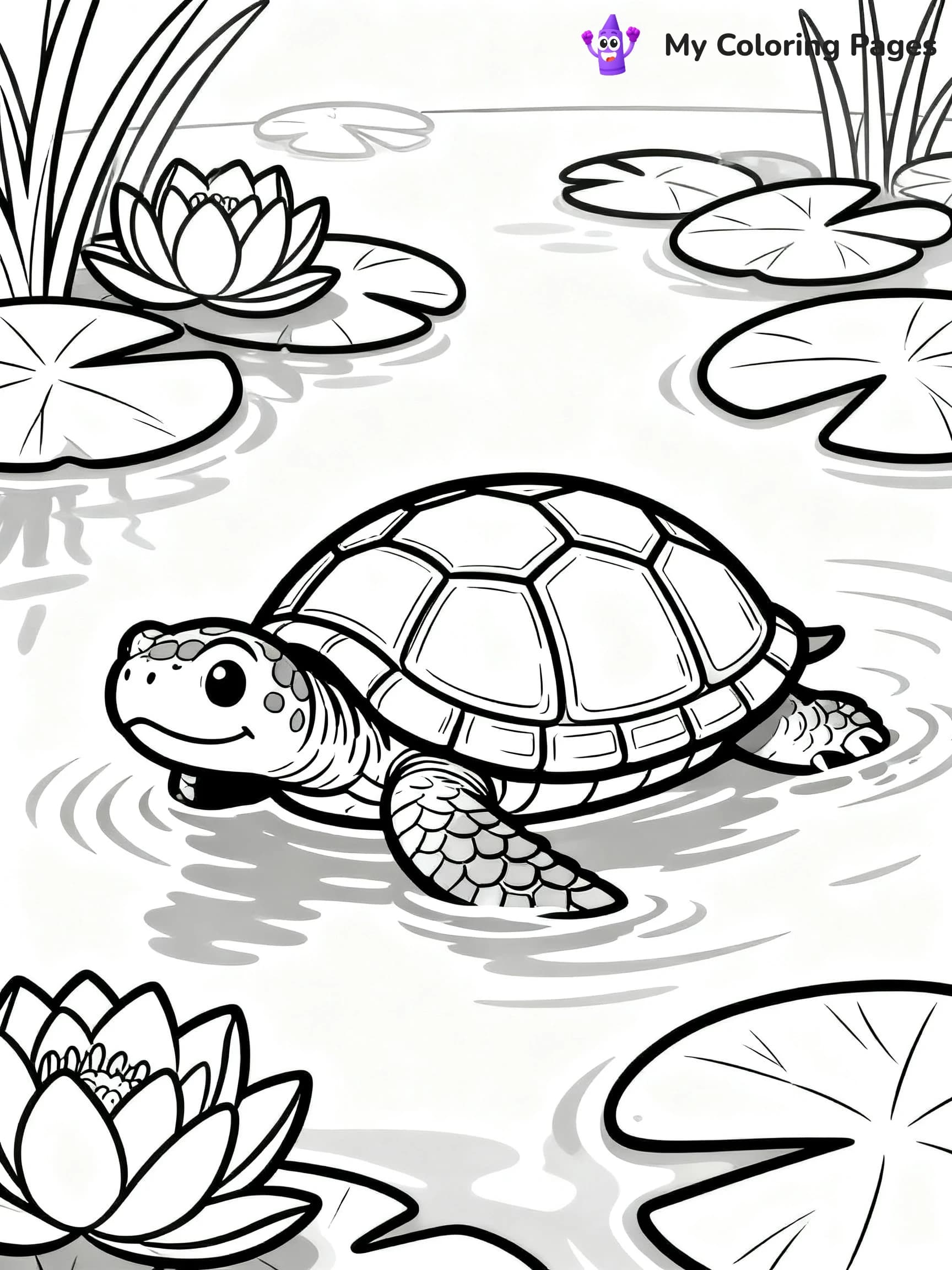 Snapping Turtle Coloring Pages - 2