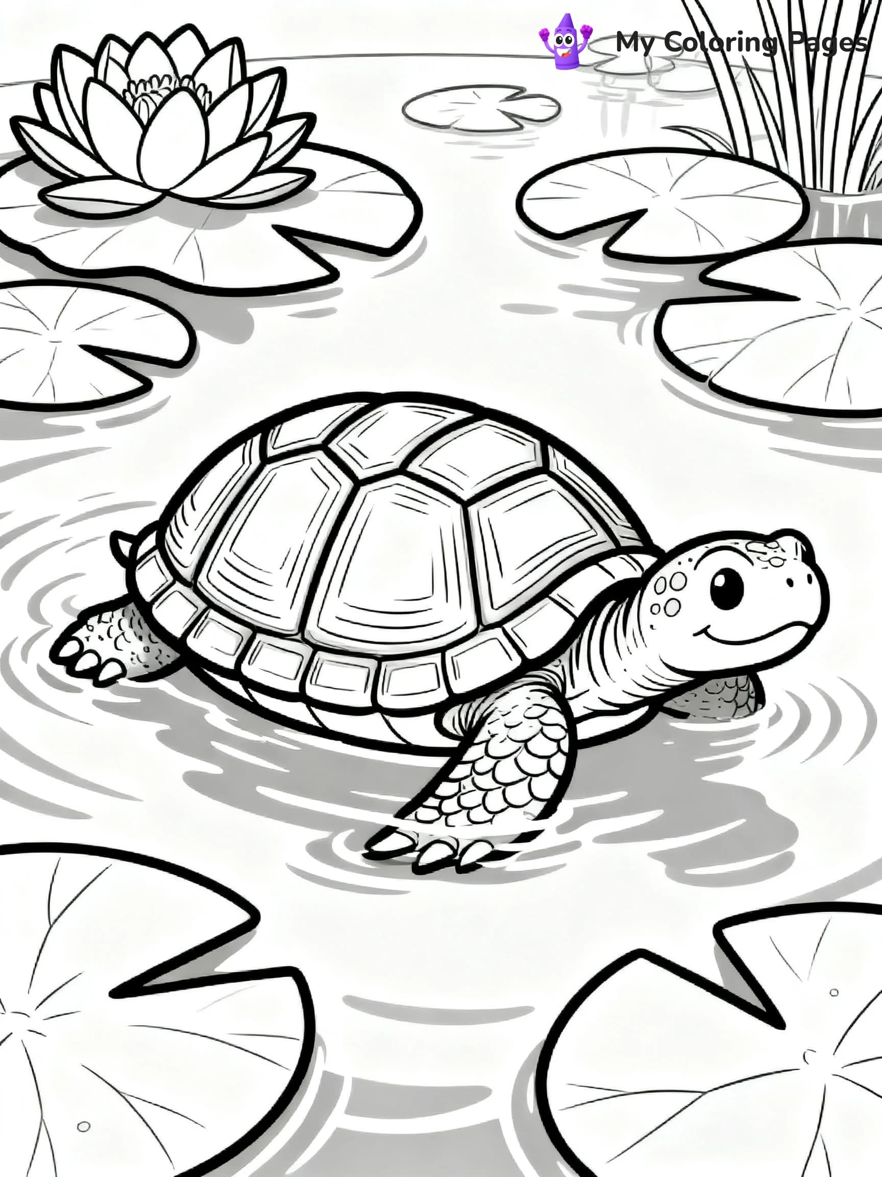 Snapping Turtle Coloring Pages - 1