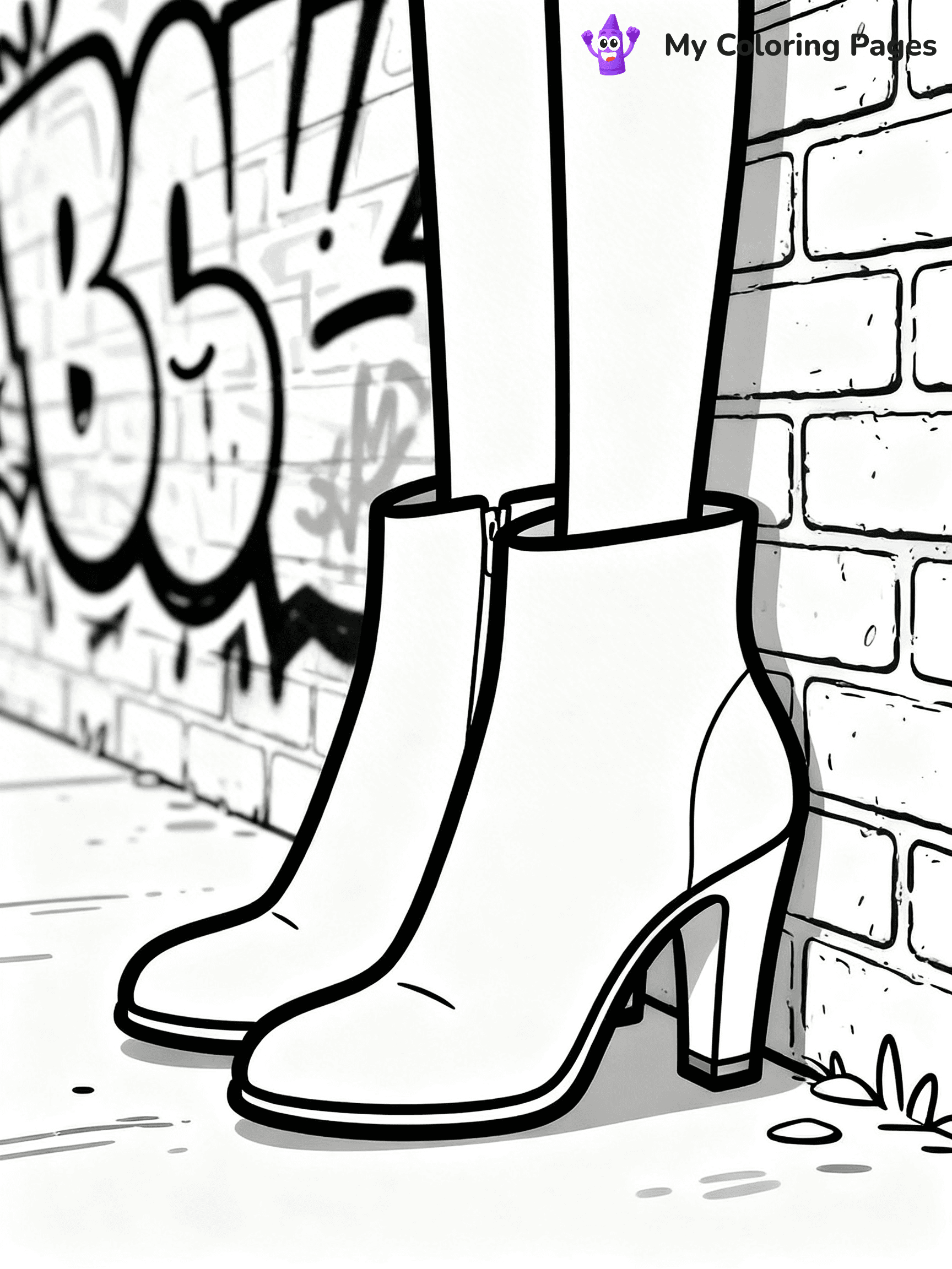 Boots Coloring Pages - 49