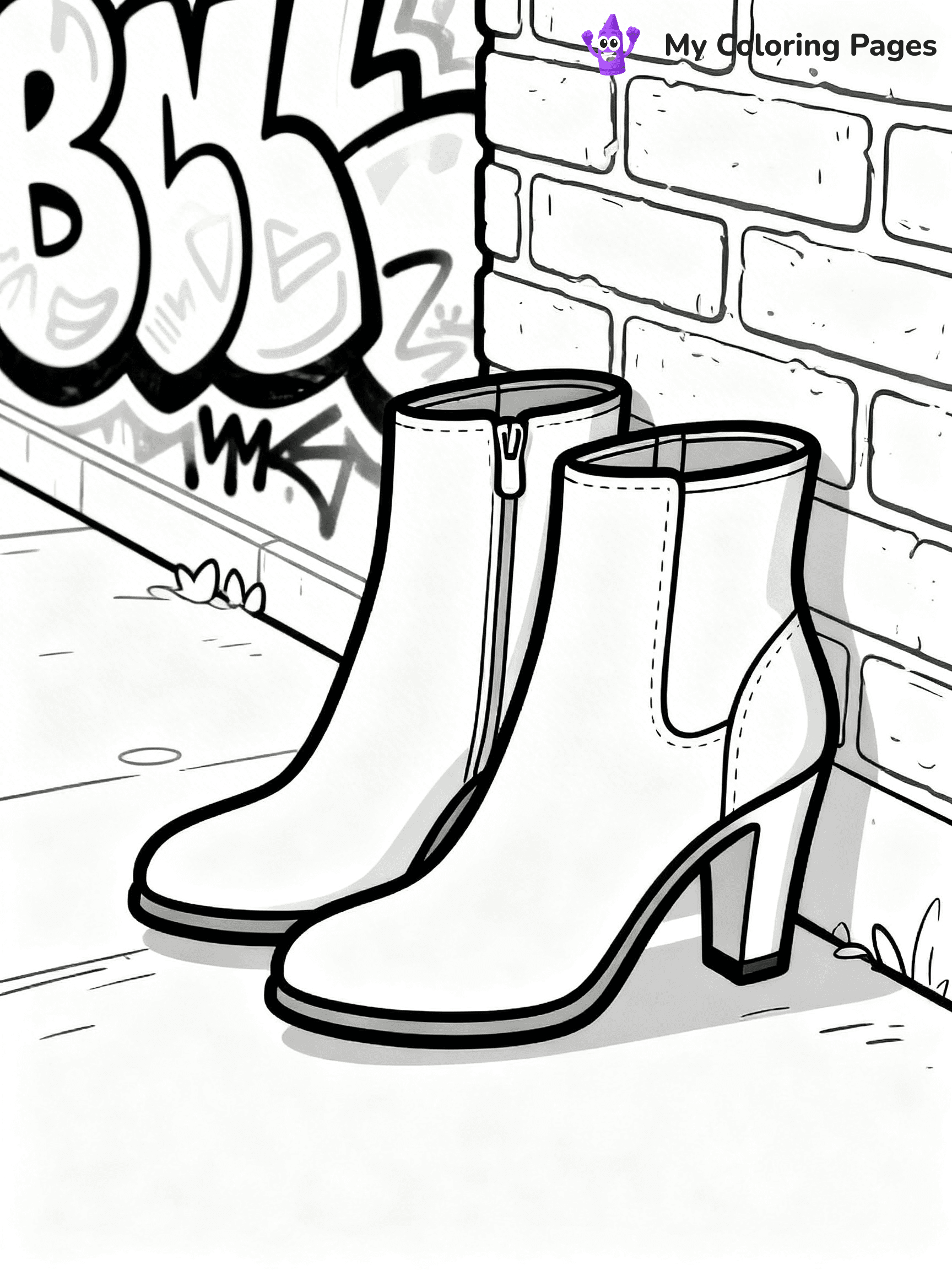 Boots Coloring Pages - 48