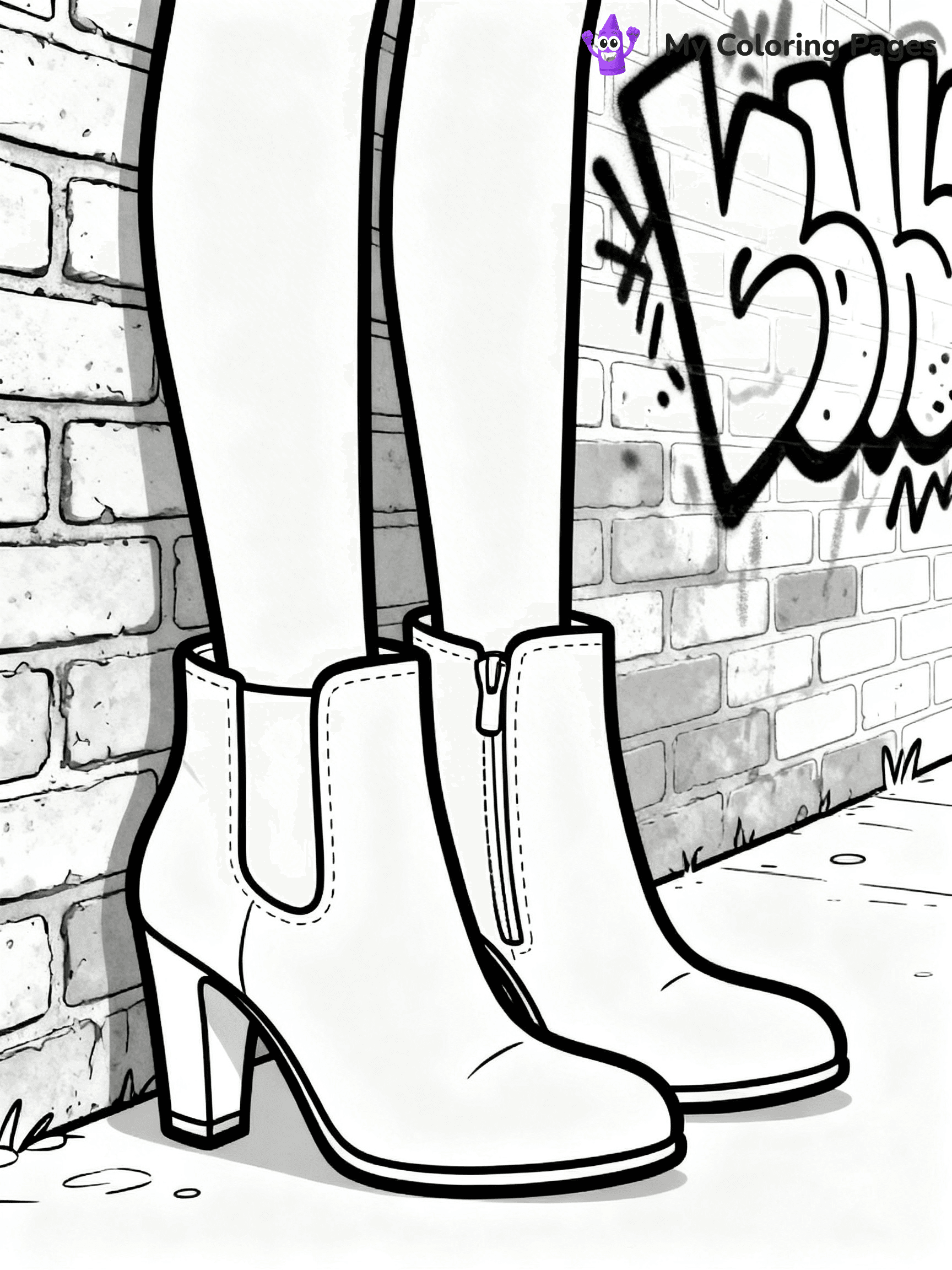 Boots Coloring Pages - 47