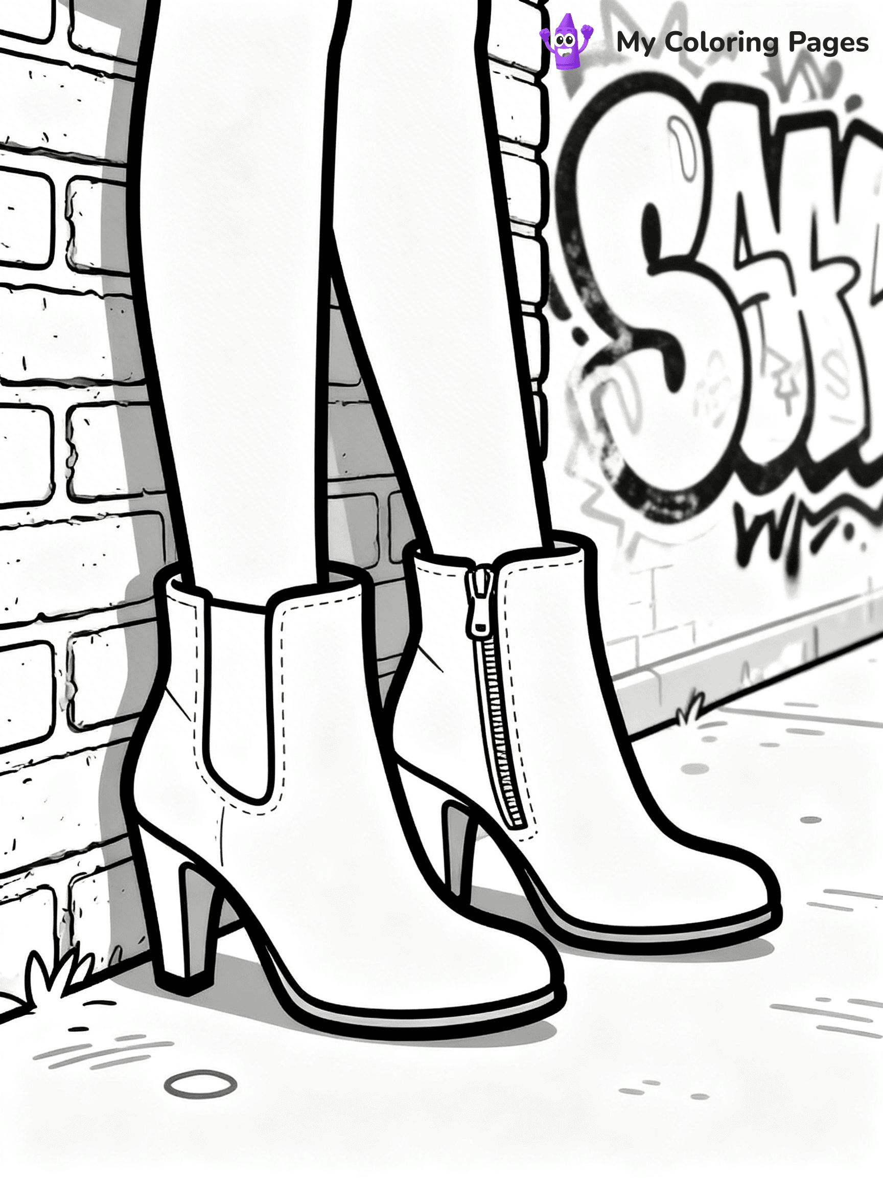 Boots Coloring Pages - 46