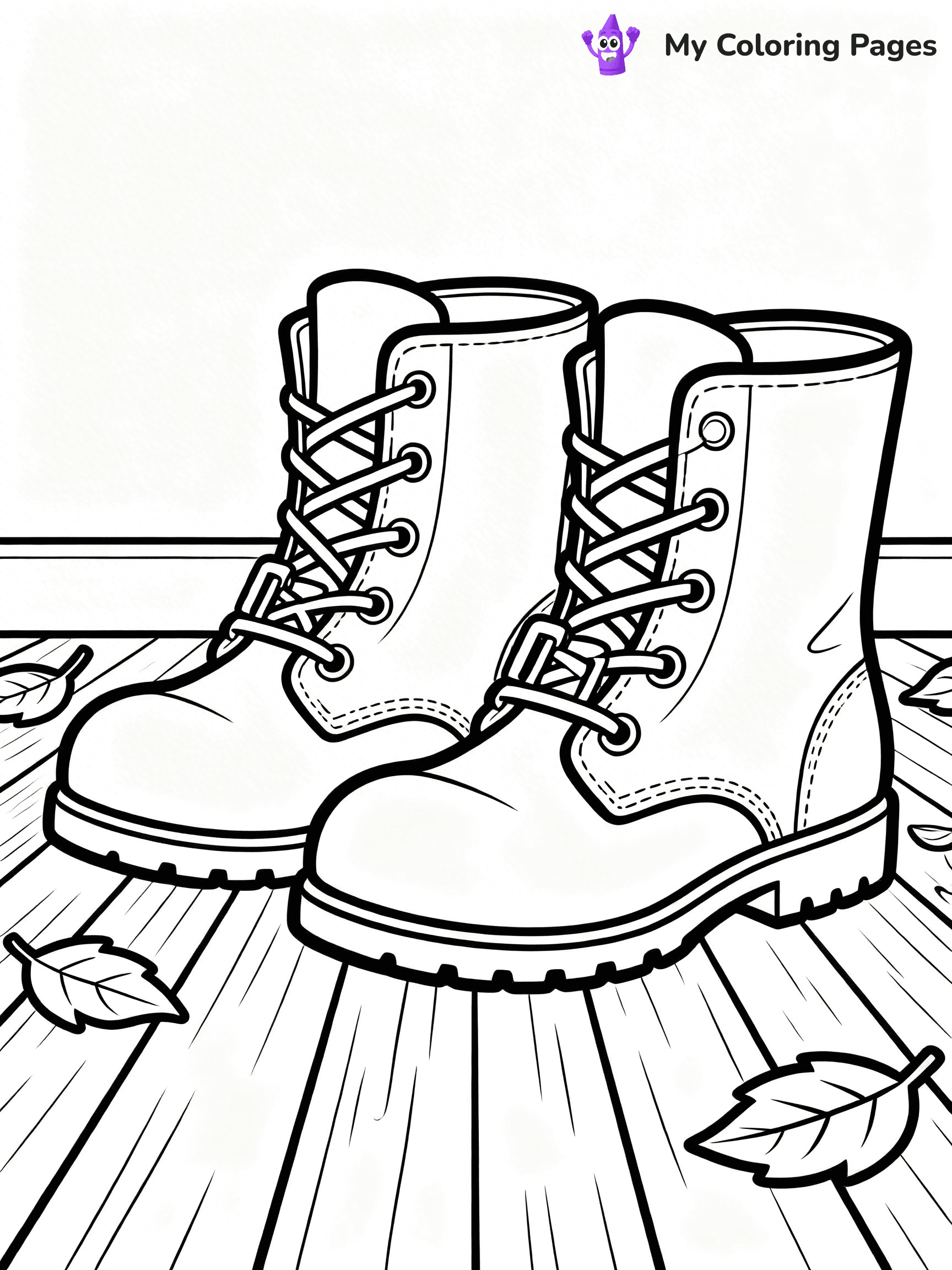 Boots Coloring Pages - 29