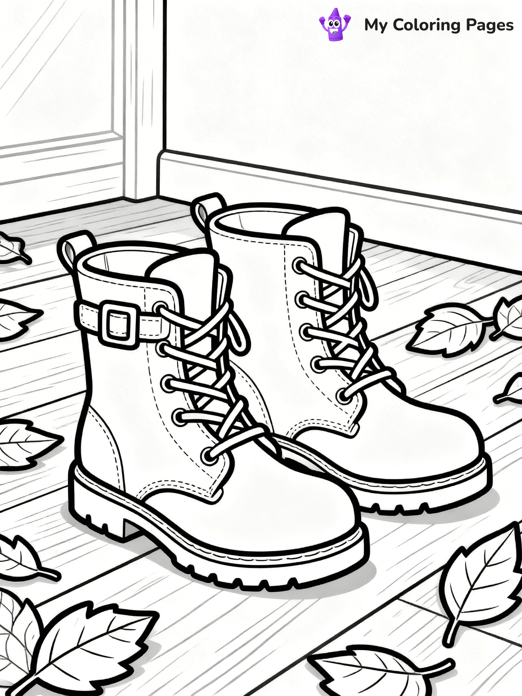 Boots Coloring Pages - 25