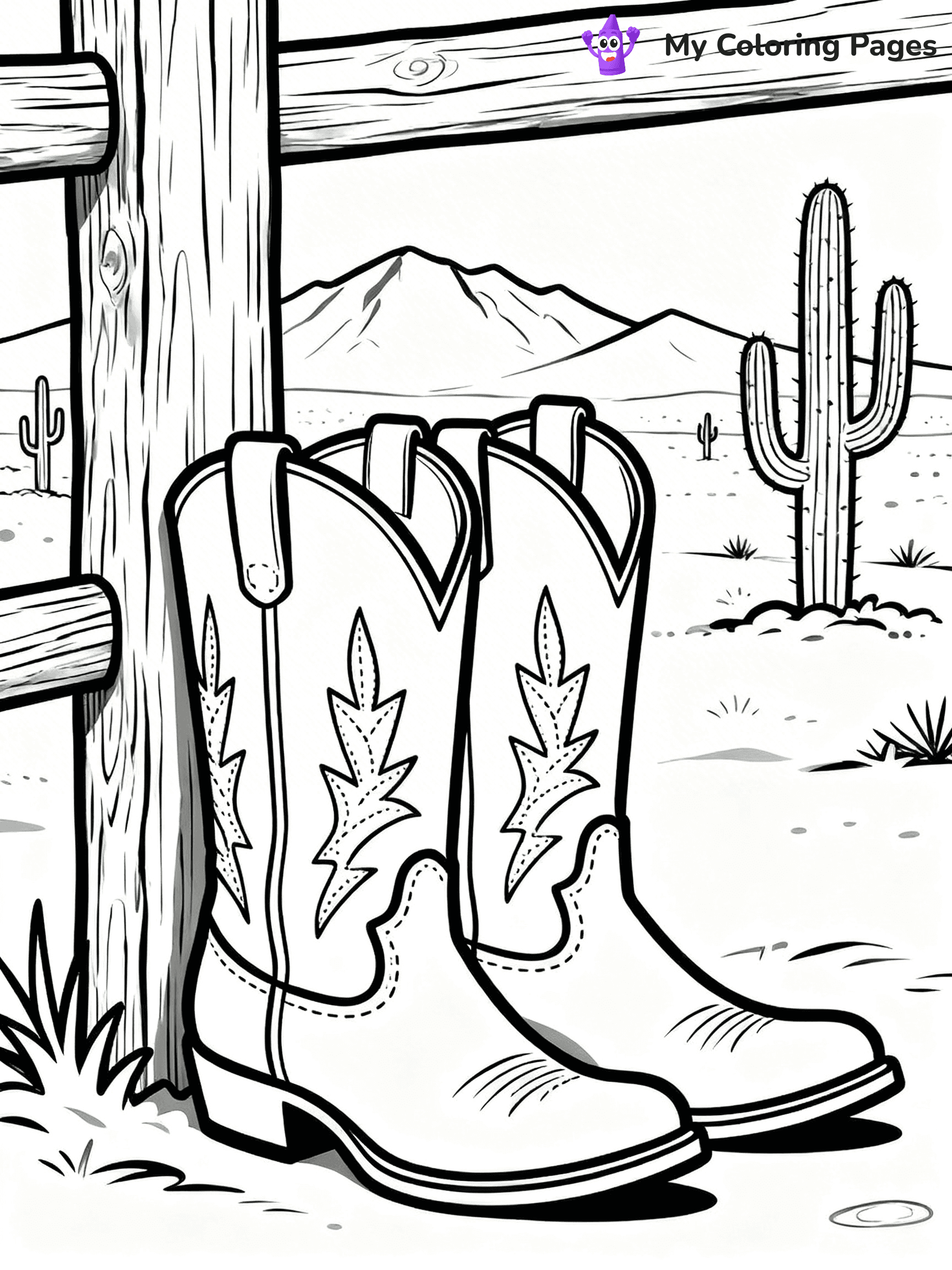 Boots Coloring Pages - 24