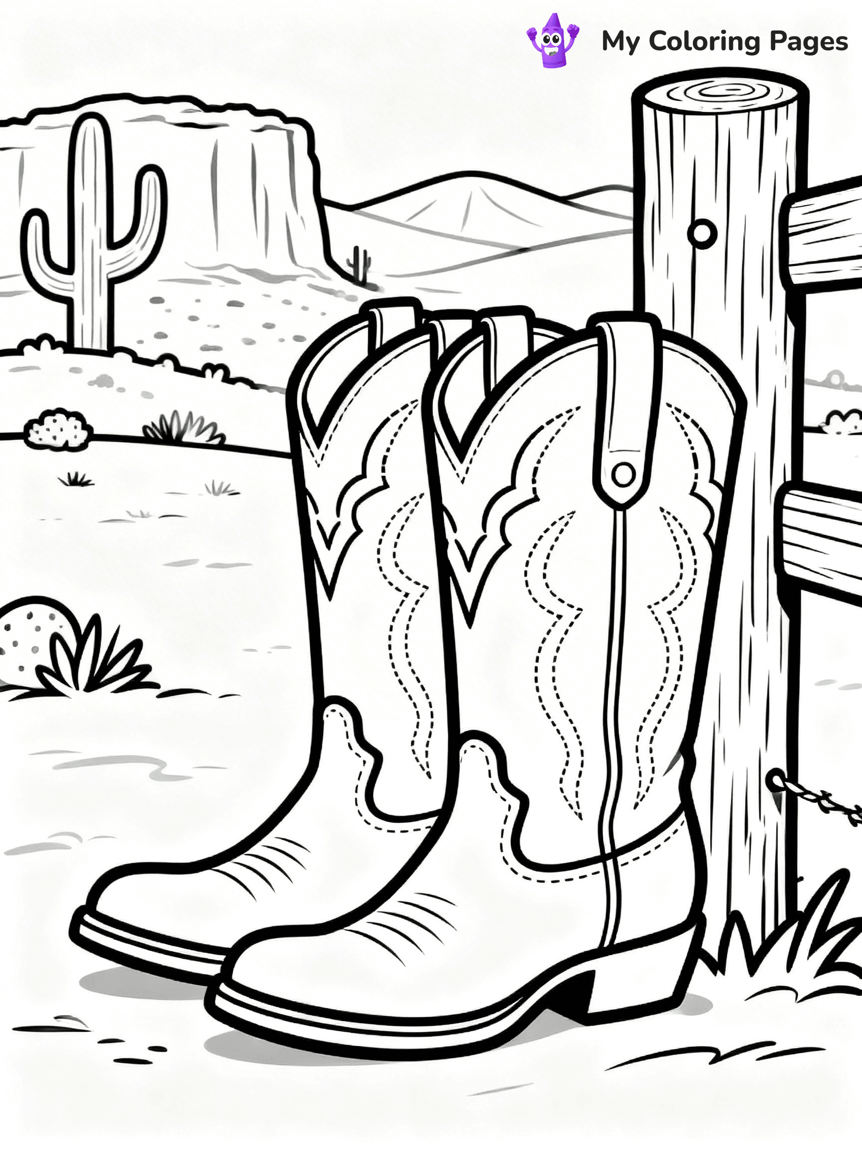 Boots Coloring Pages - 23