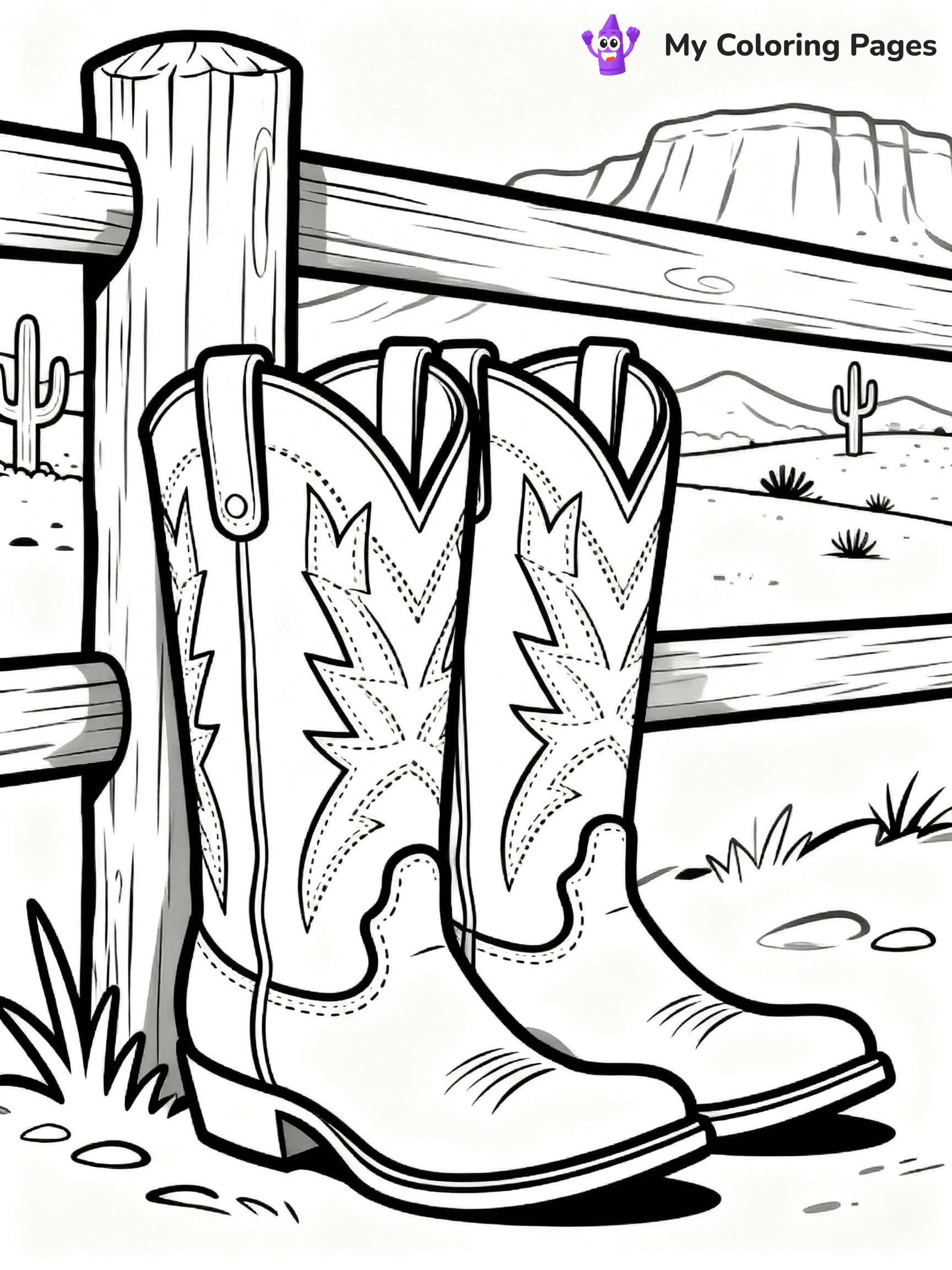 Boots Coloring Pages - 19