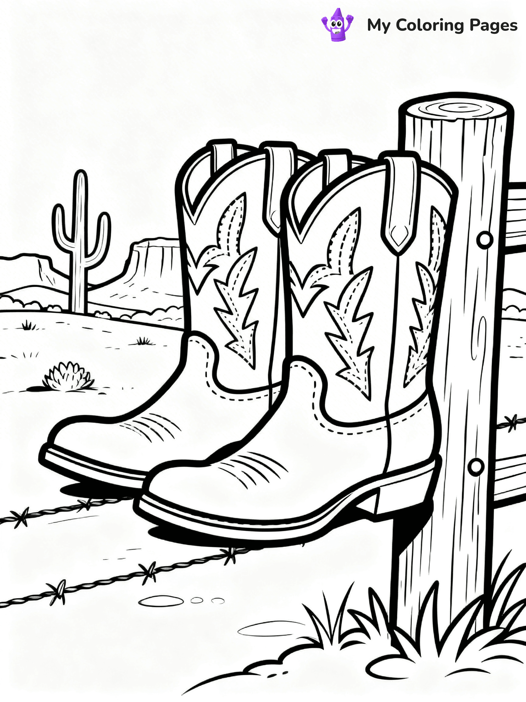 Boots Coloring Pages - 18