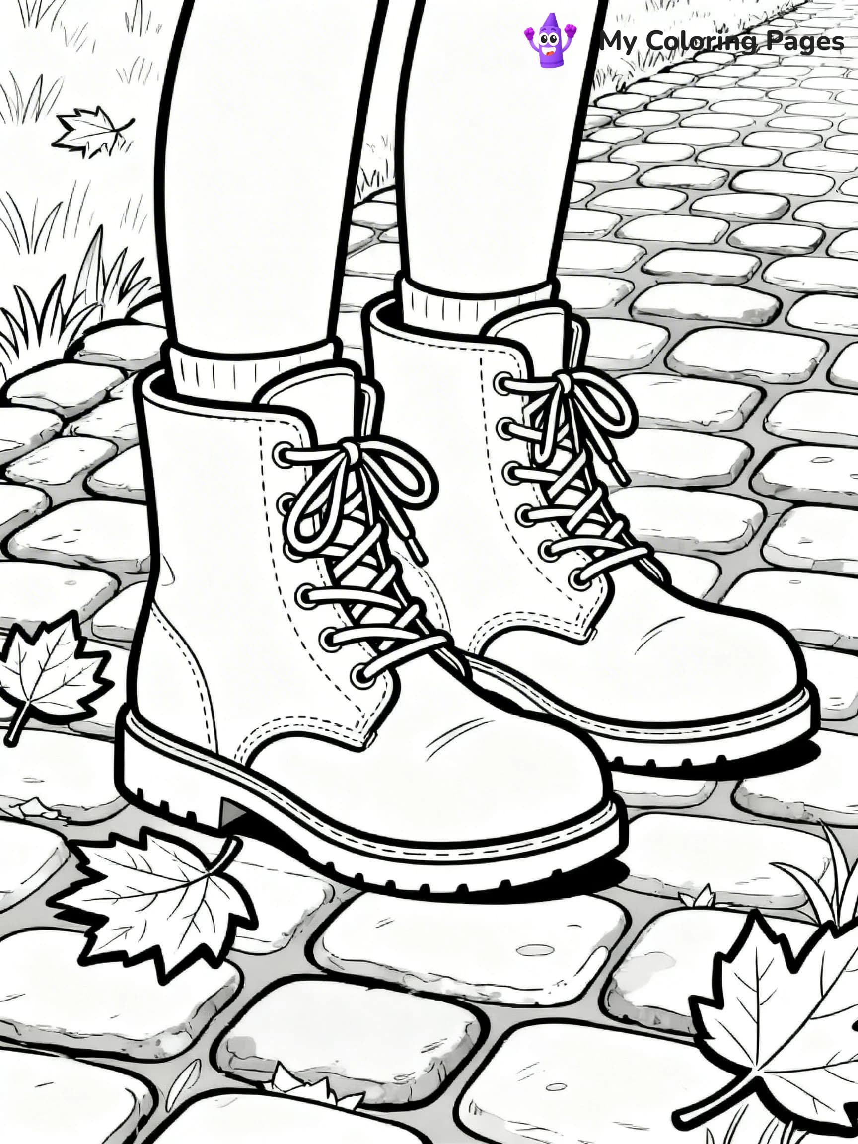 Boots Coloring Pages - 2