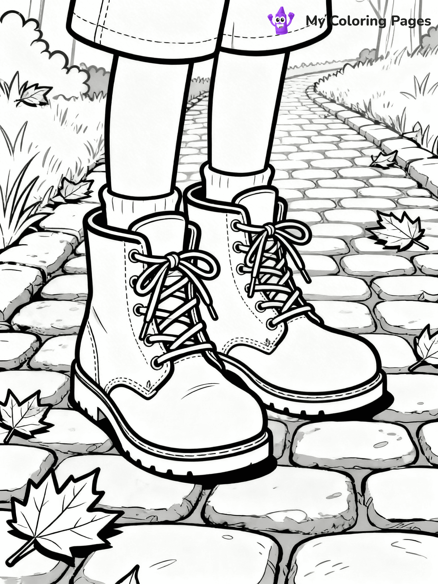 Boots Coloring Pages - 1