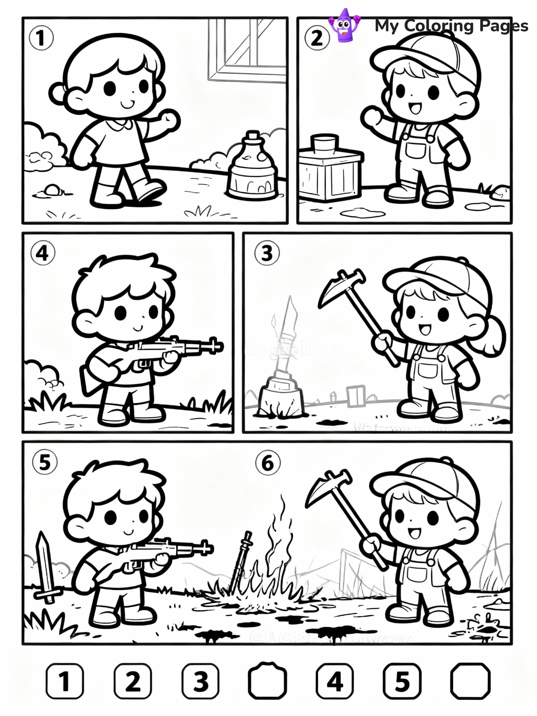 Math Coloring Pages - 7