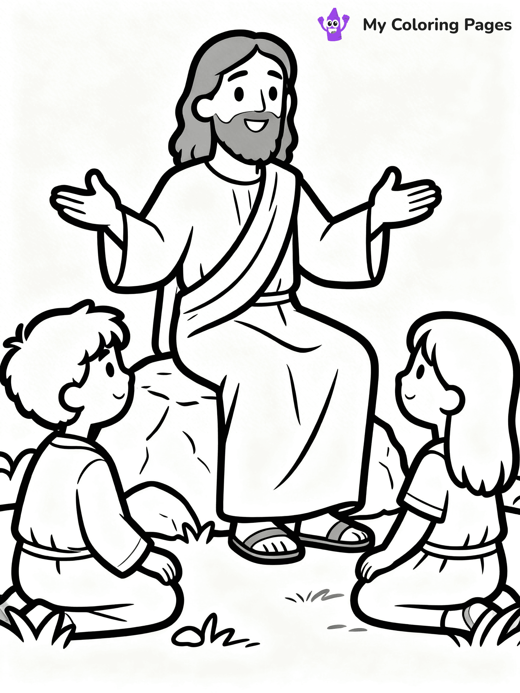 Preschool Jesus Coloring Pages - 55