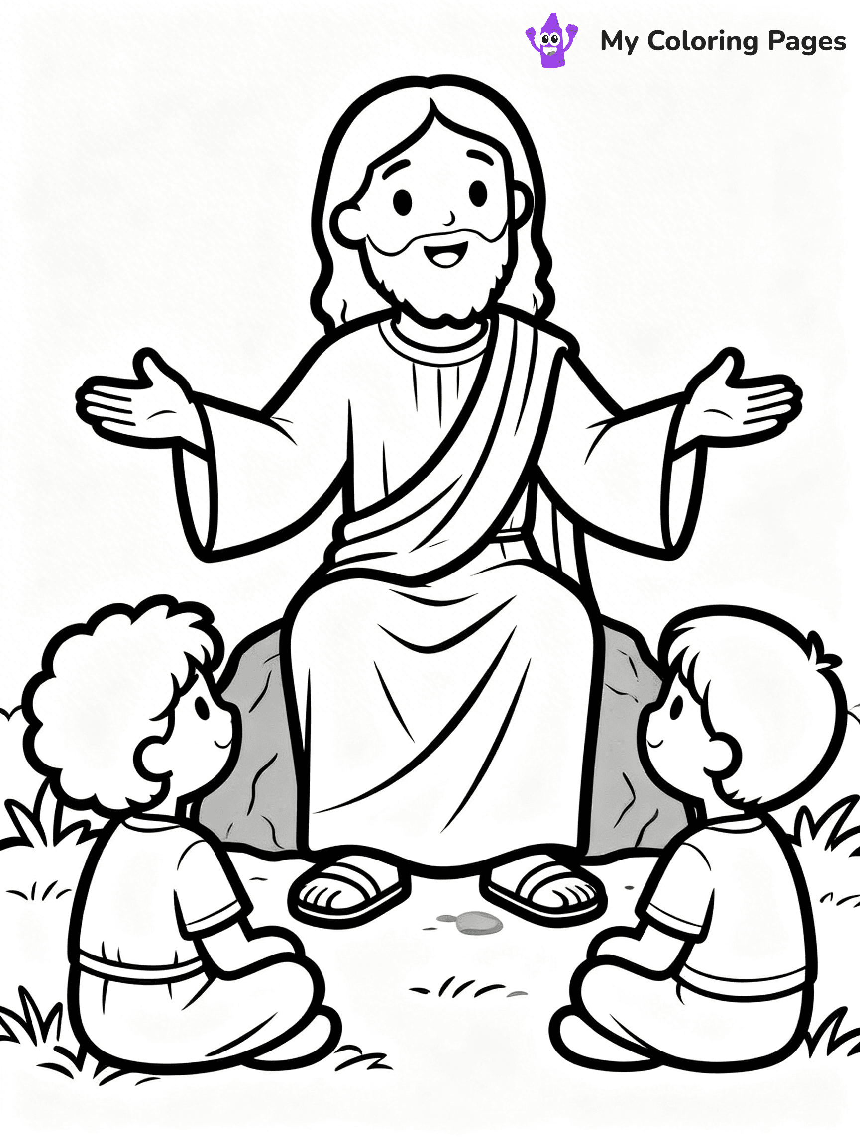 Preschool Jesus Coloring Pages - 54