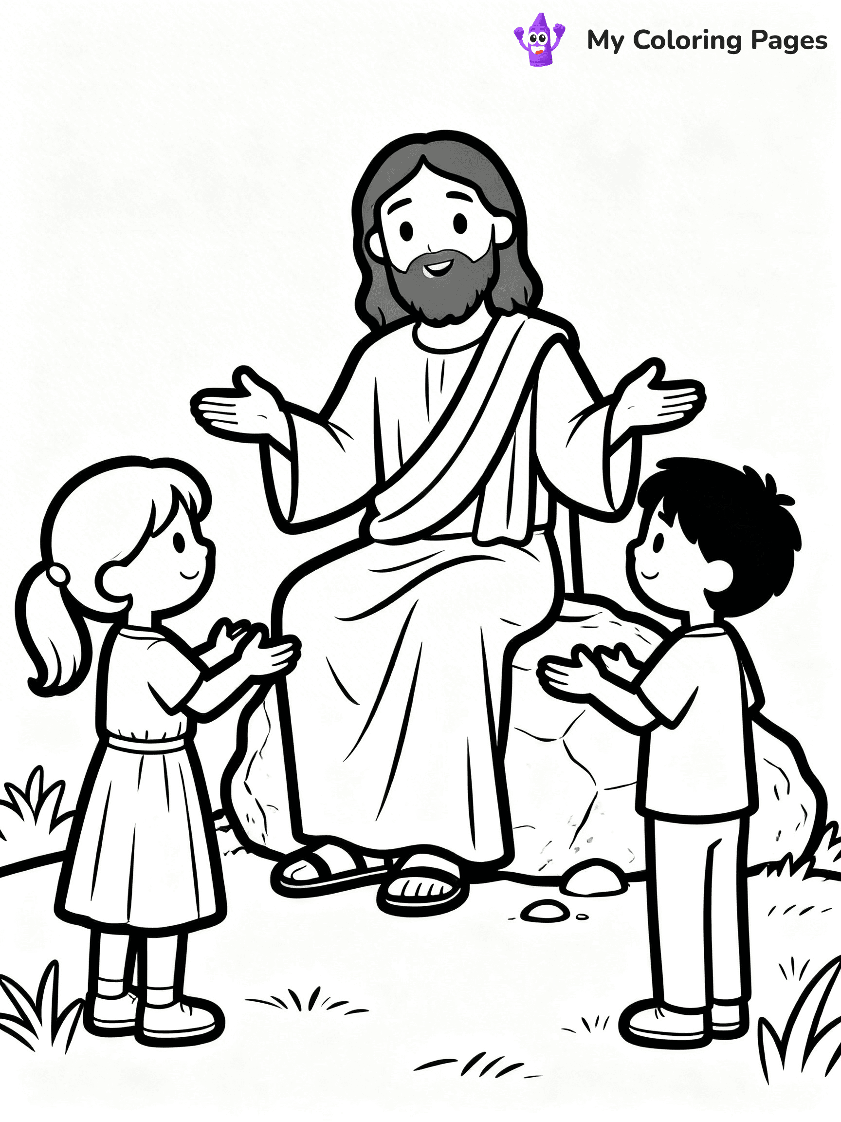 Preschool Jesus Coloring Pages - 53
