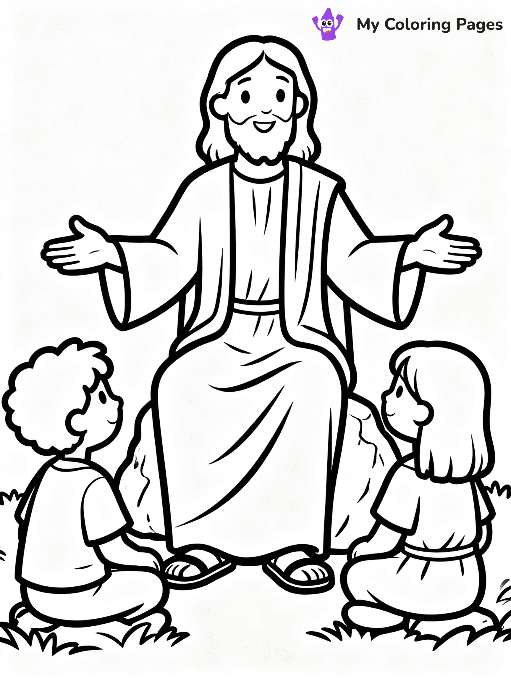 Preschool Jesus Coloring Pages - 51