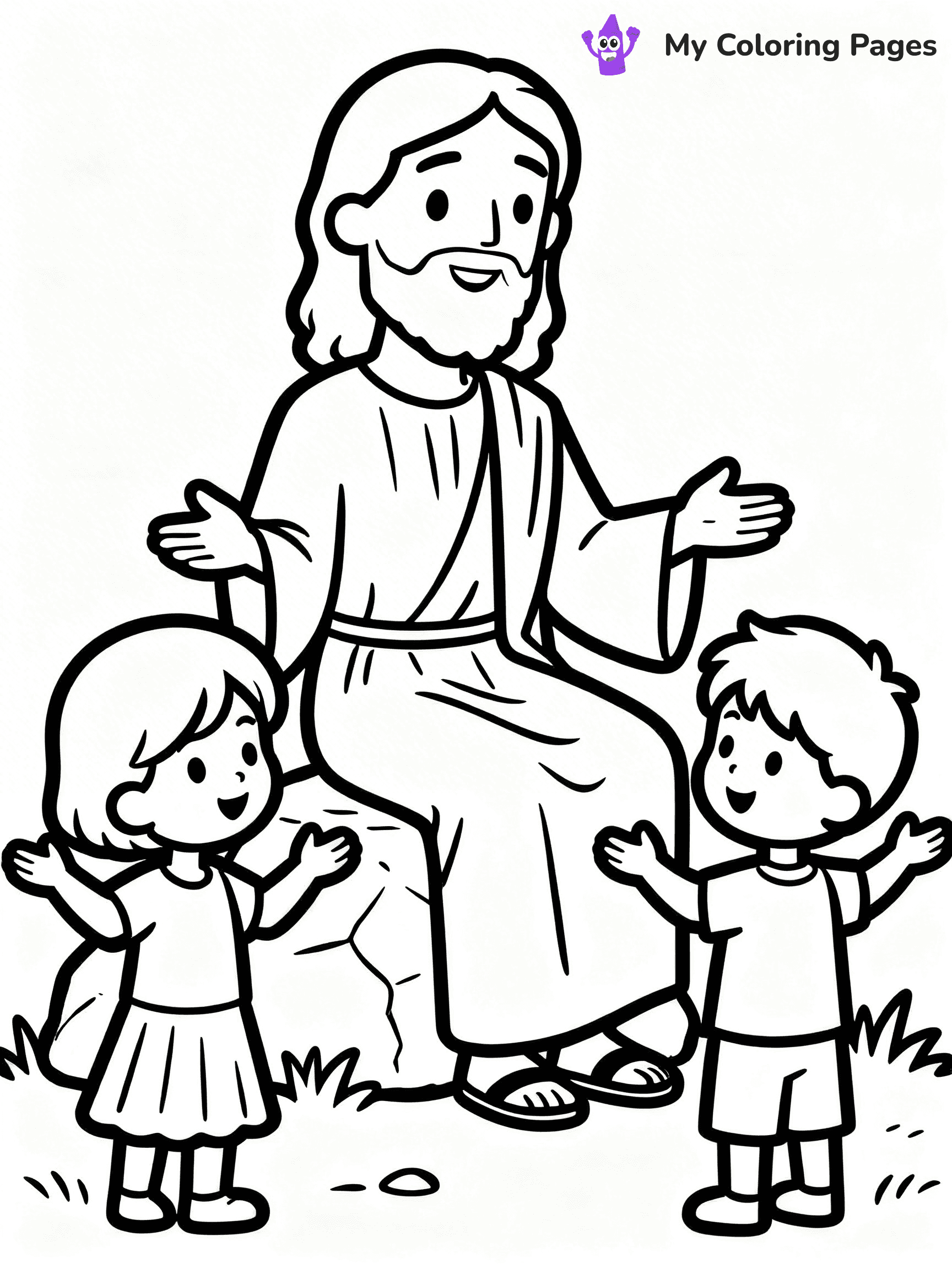 Preschool Jesus Coloring Pages - 50
