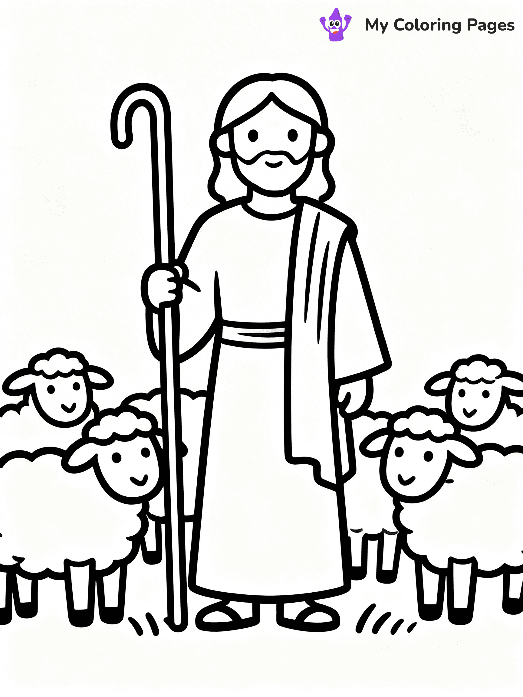 Preschool Jesus Coloring Pages - 45