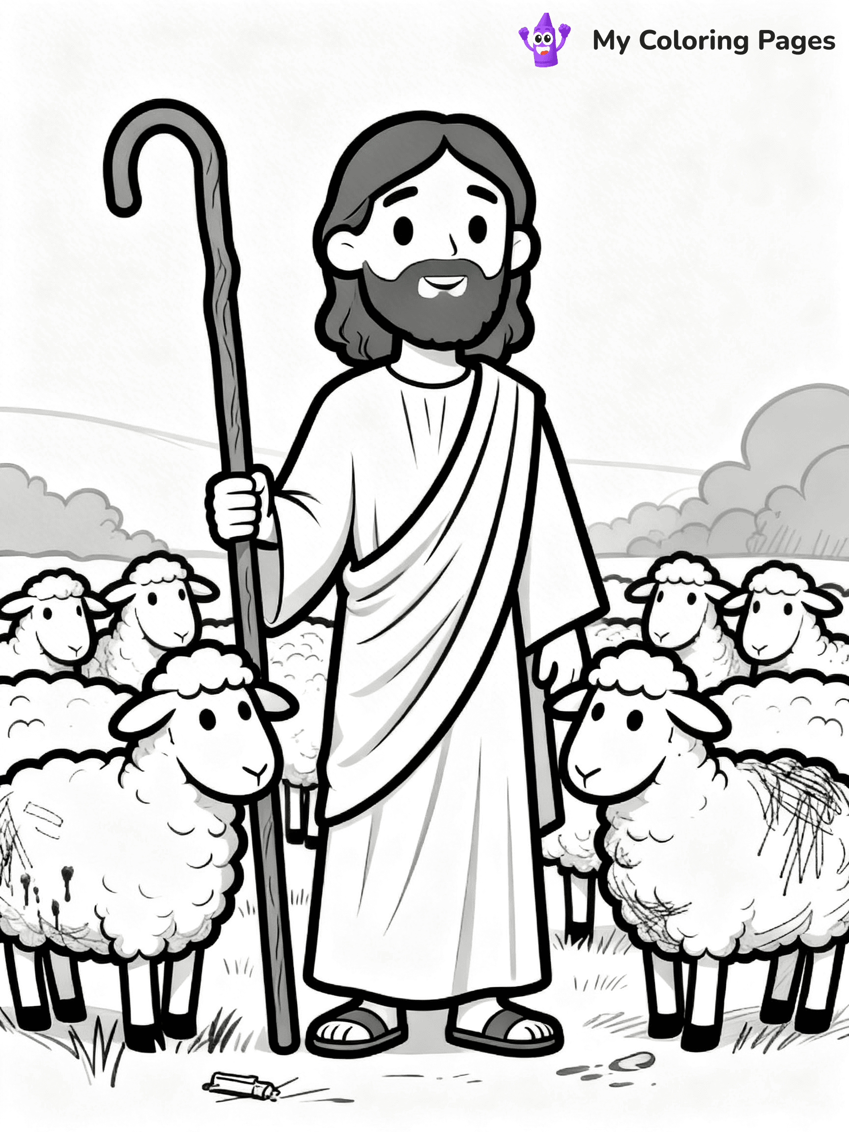 Preschool Jesus Coloring Pages - 44