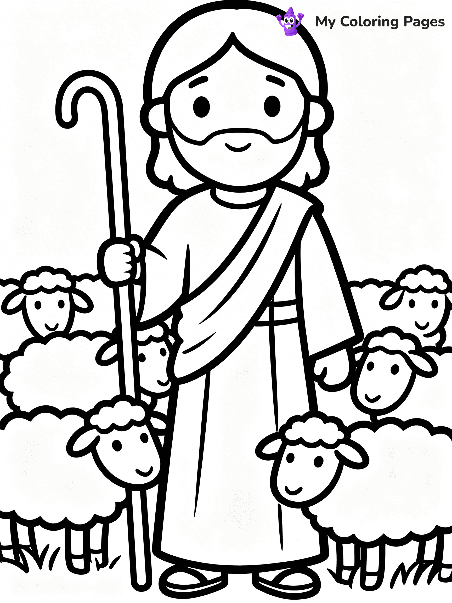 Preschool Jesus Coloring Pages - 43