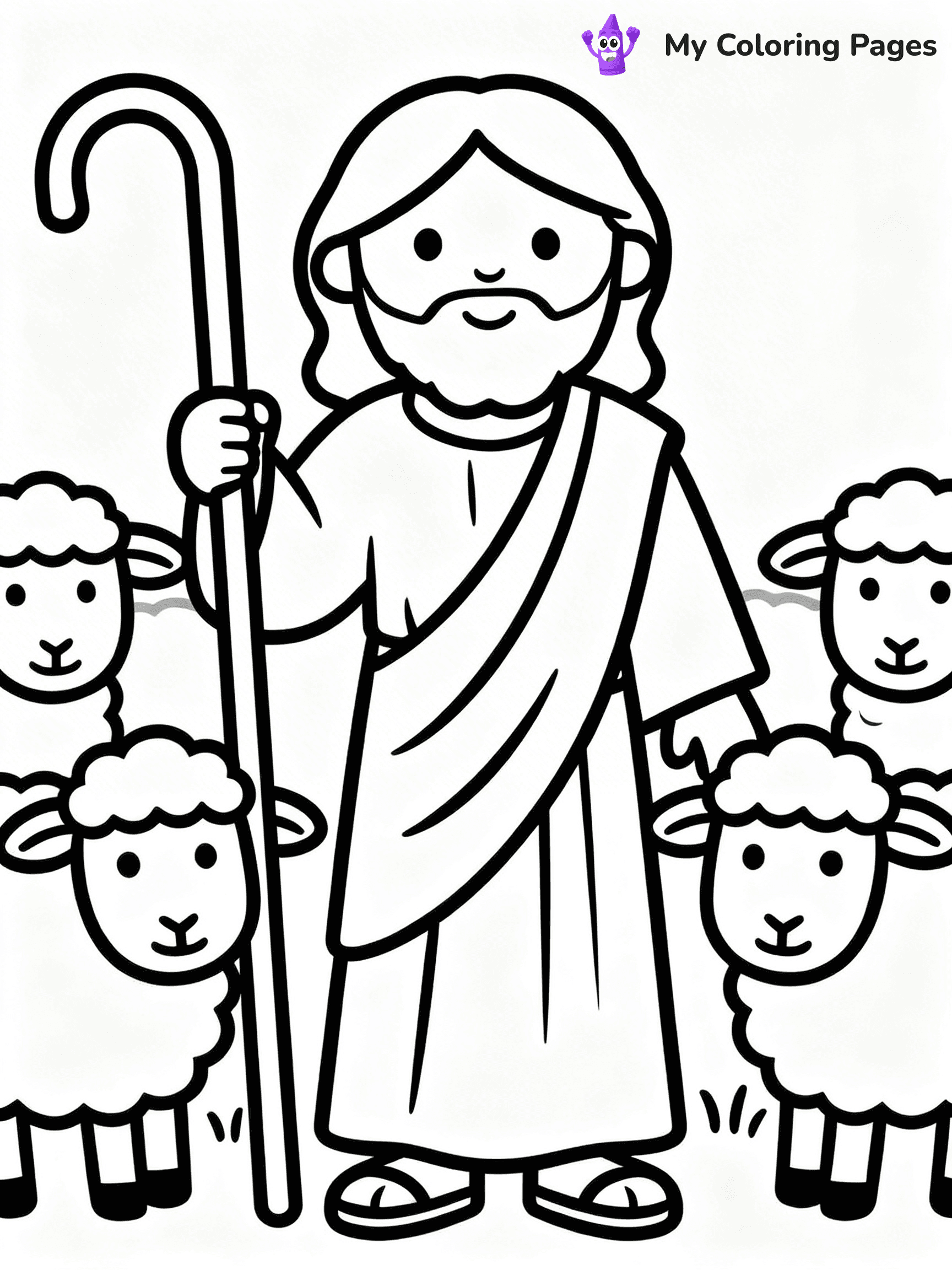 Preschool Jesus Coloring Pages - 42