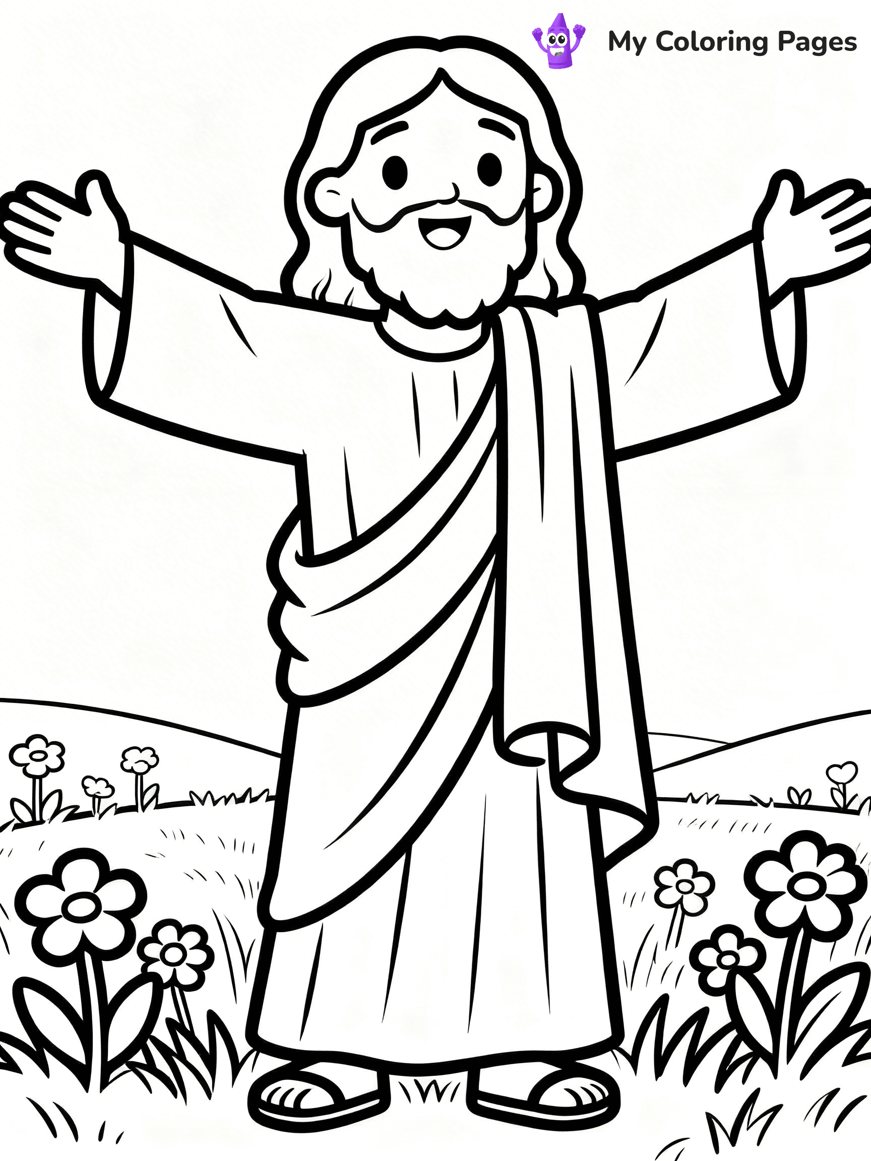 Preschool Jesus Coloring Pages - 38
