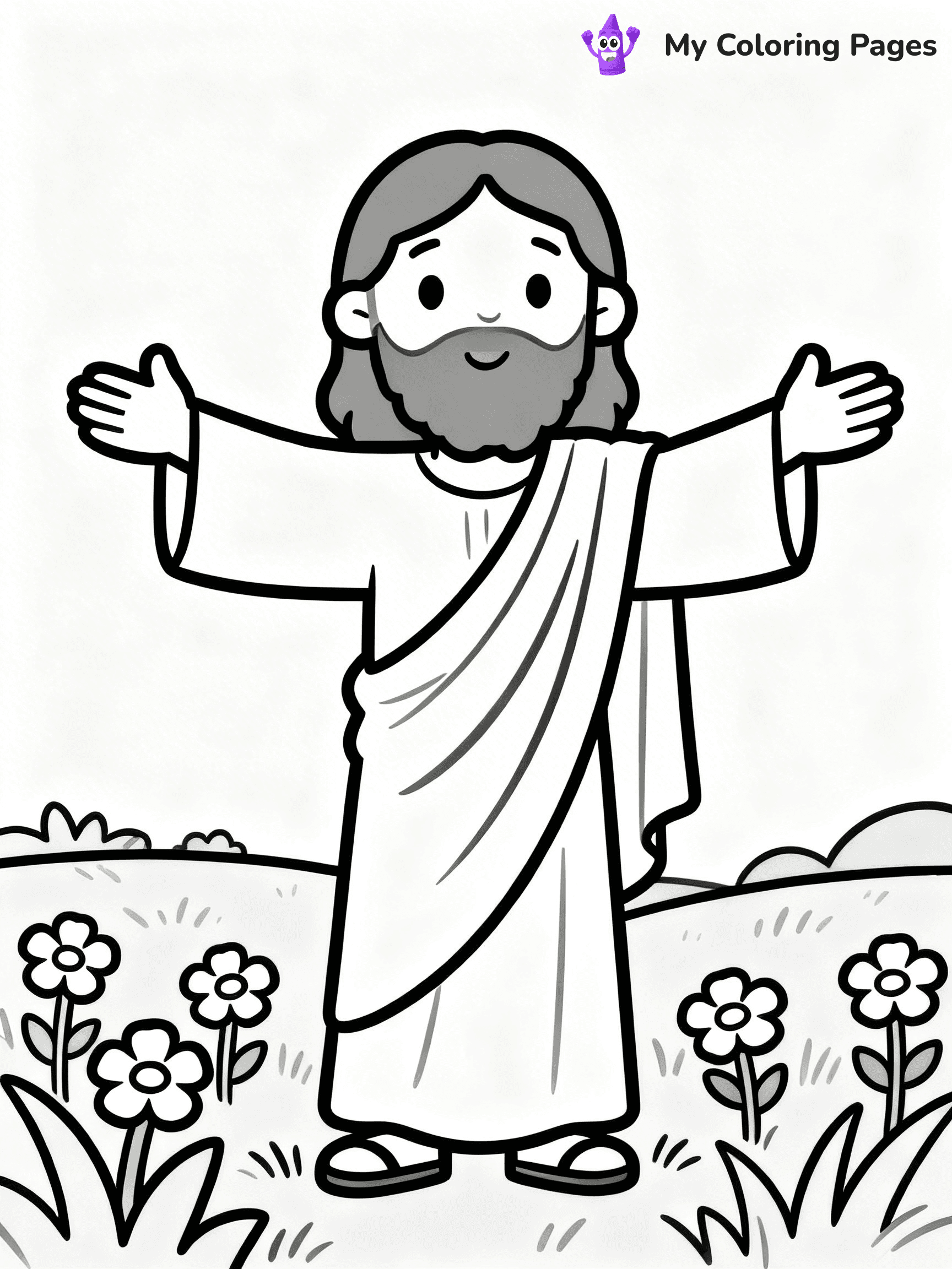 Preschool Jesus Coloring Pages - 37