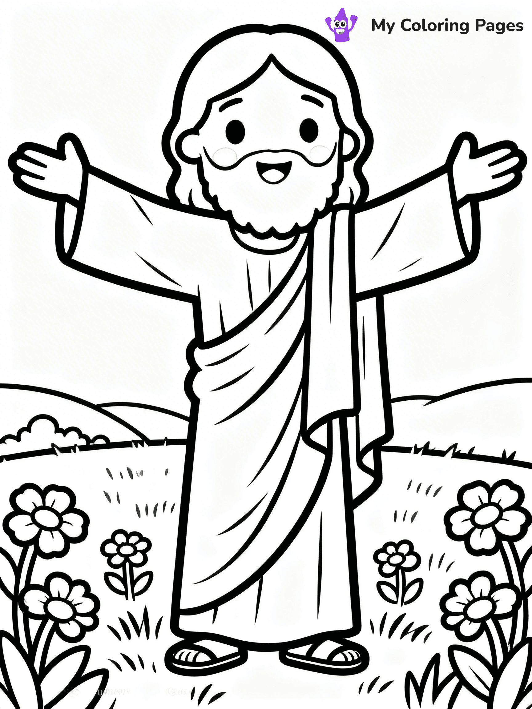 Preschool Jesus Coloring Pages - 35