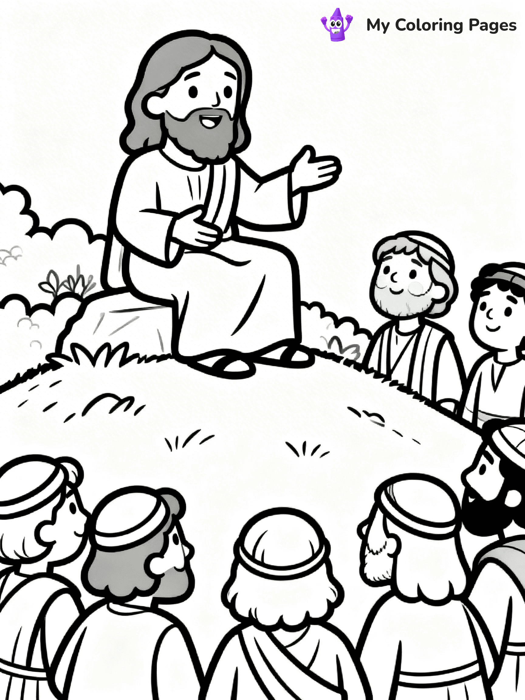 Preschool Jesus Coloring Pages - 33