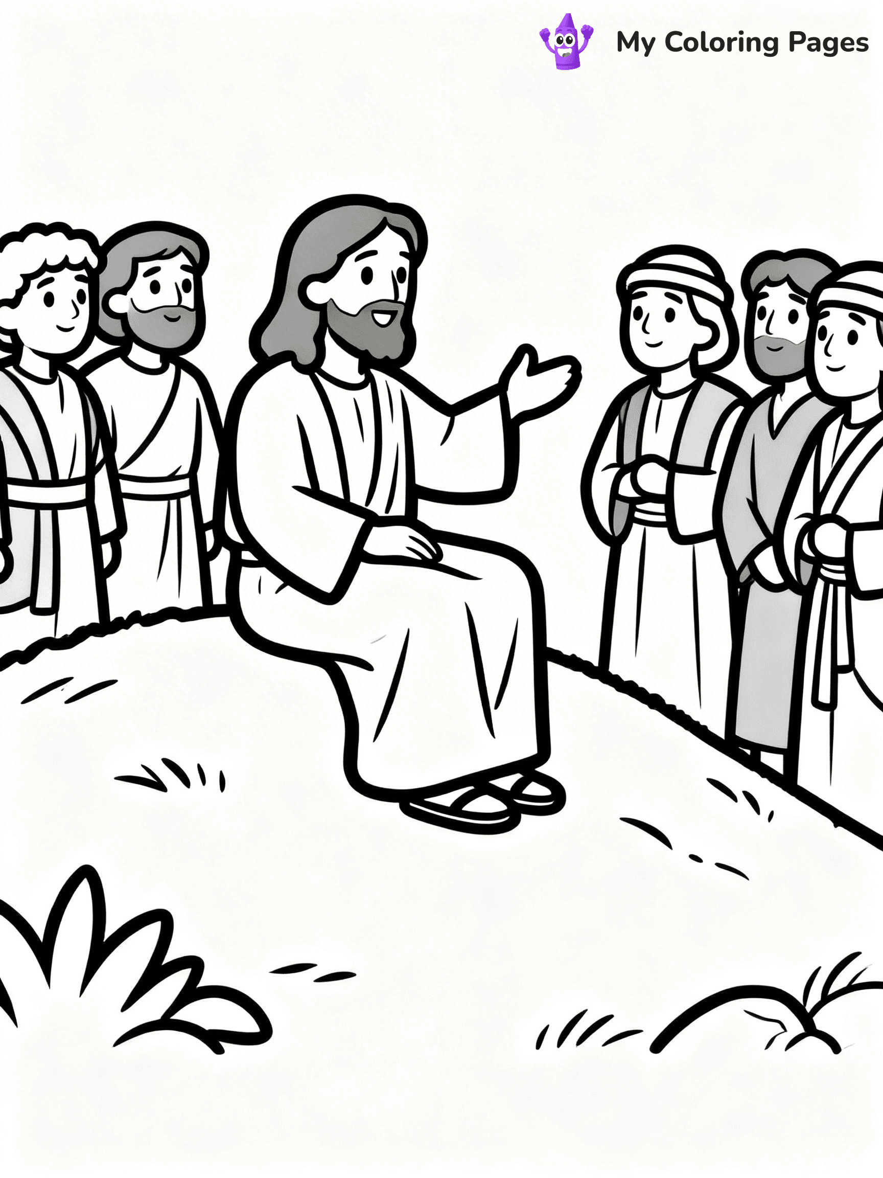 Preschool Jesus Coloring Pages - 32