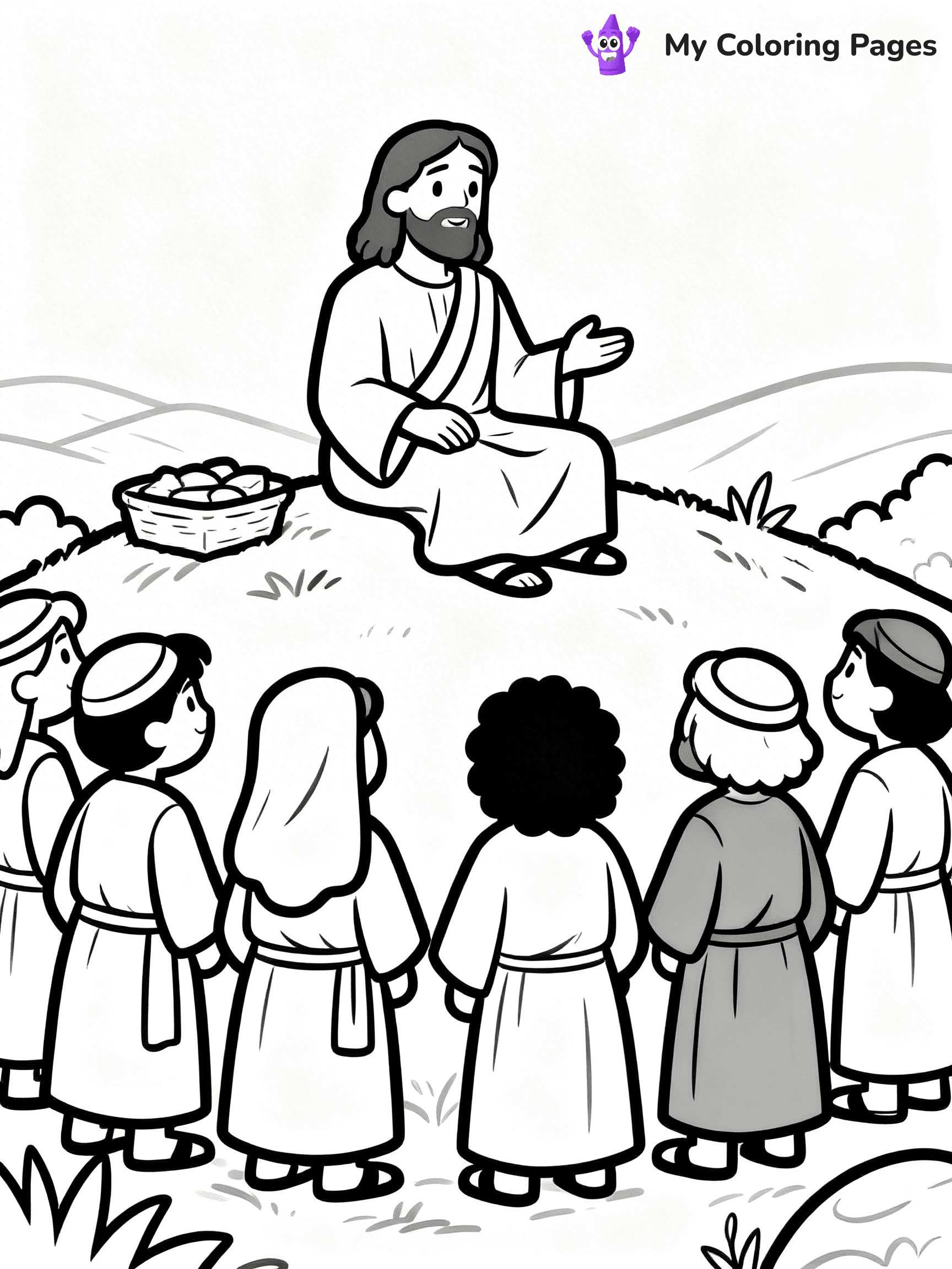 Preschool Jesus Coloring Pages - 31