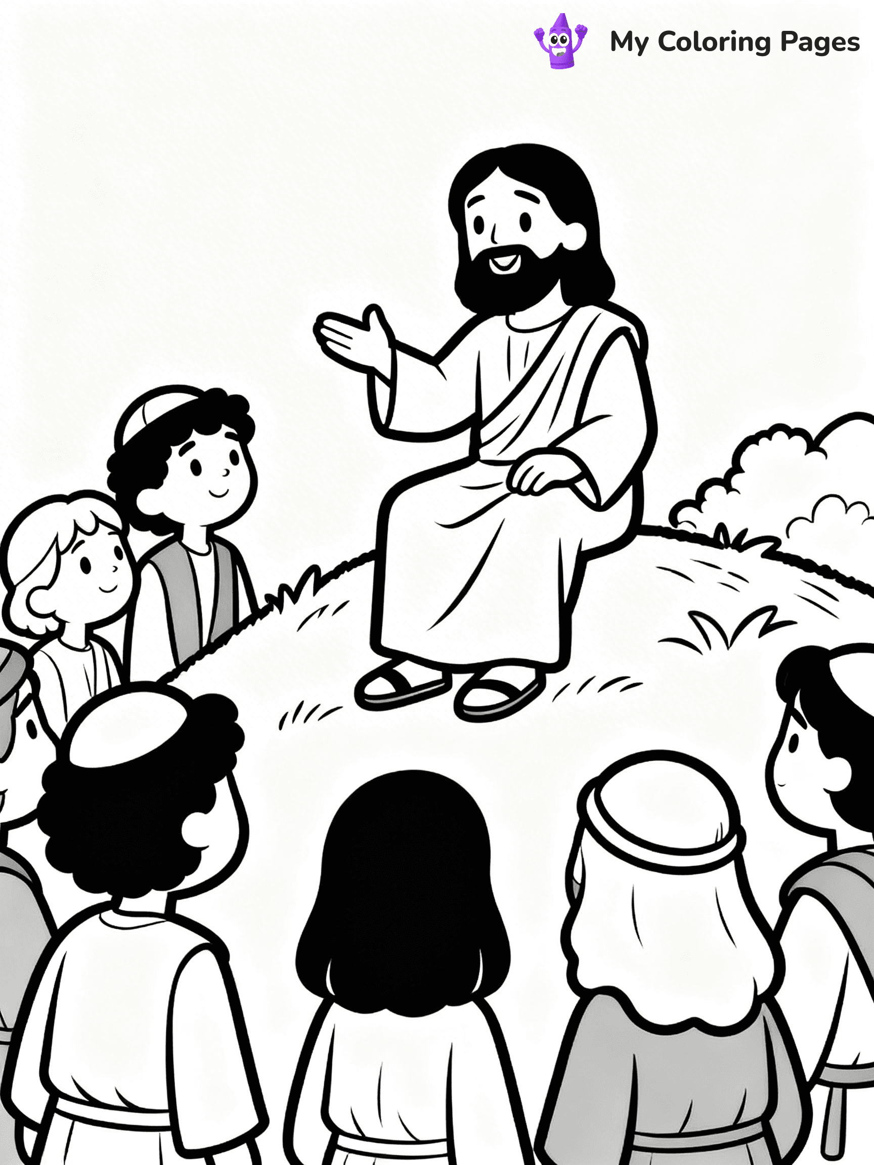 Preschool Jesus Coloring Pages - 30