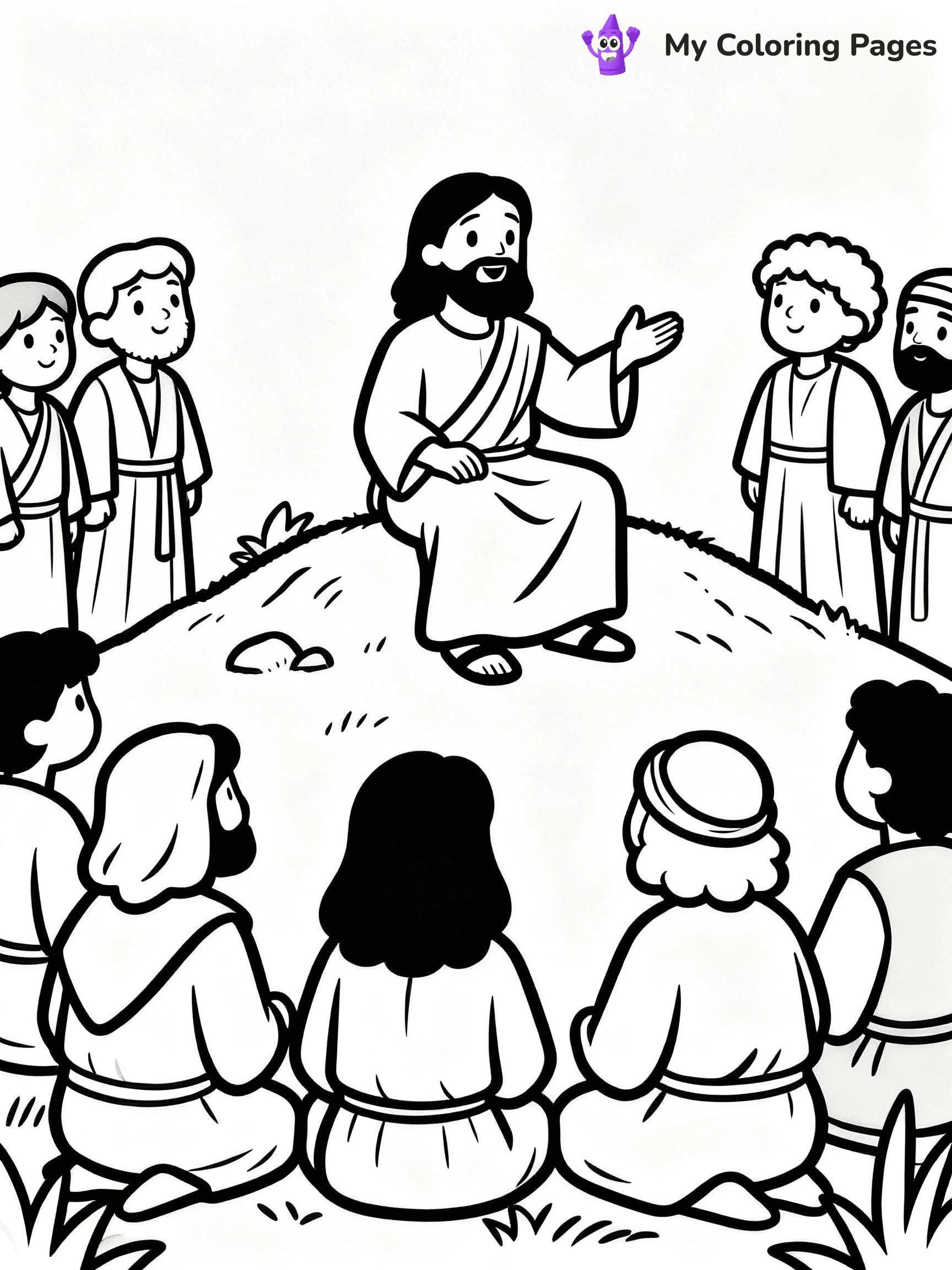 Preschool Jesus Coloring Pages - 29