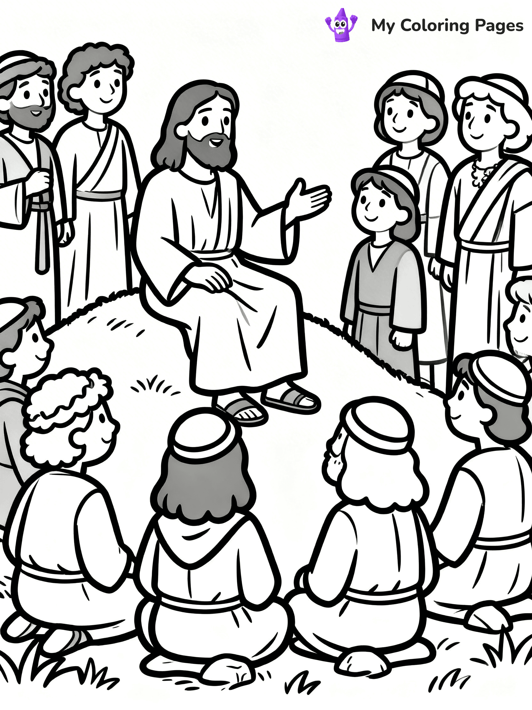 Preschool Jesus Coloring Pages - 28
