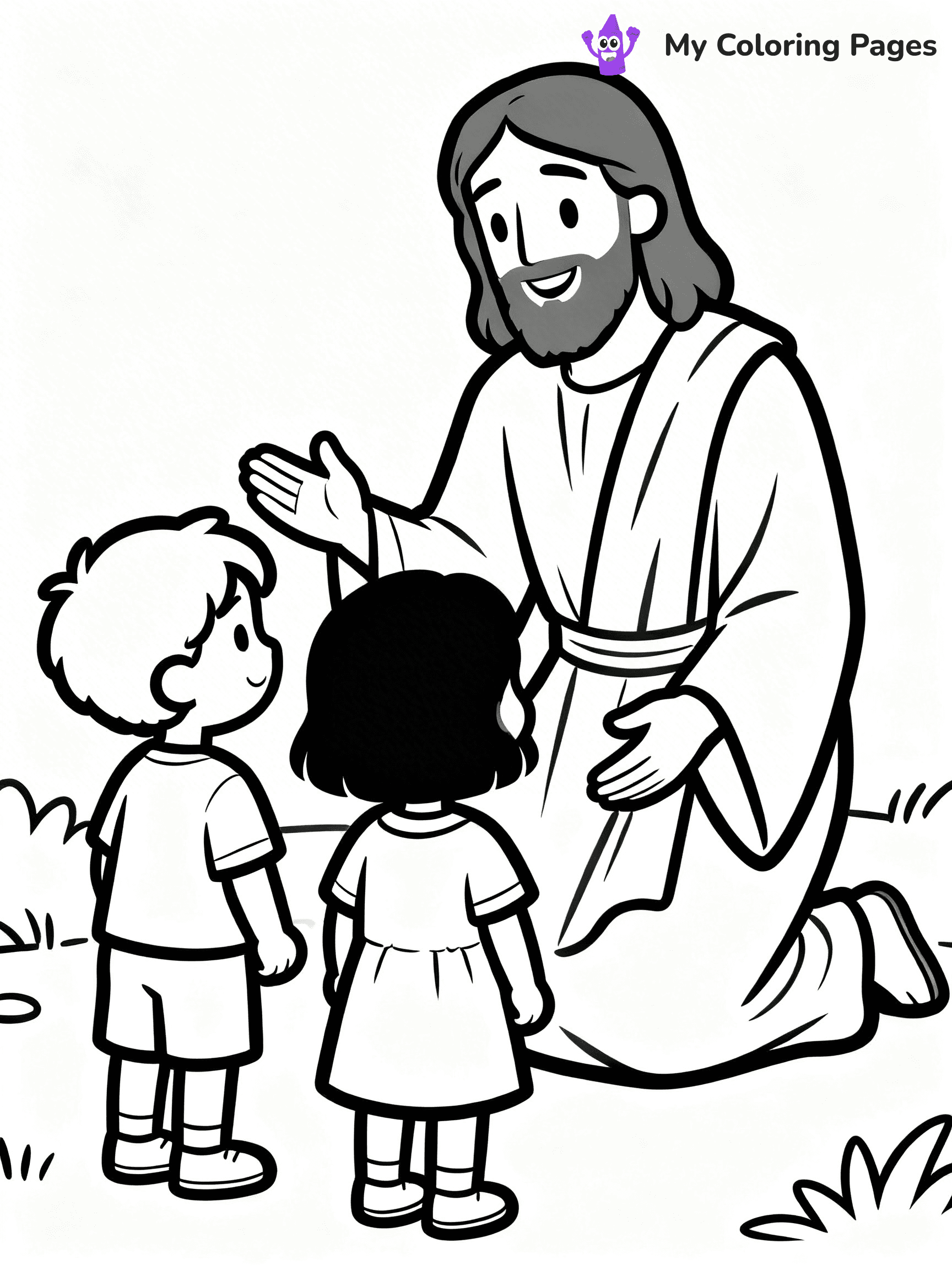 Preschool Jesus Coloring Pages - 26