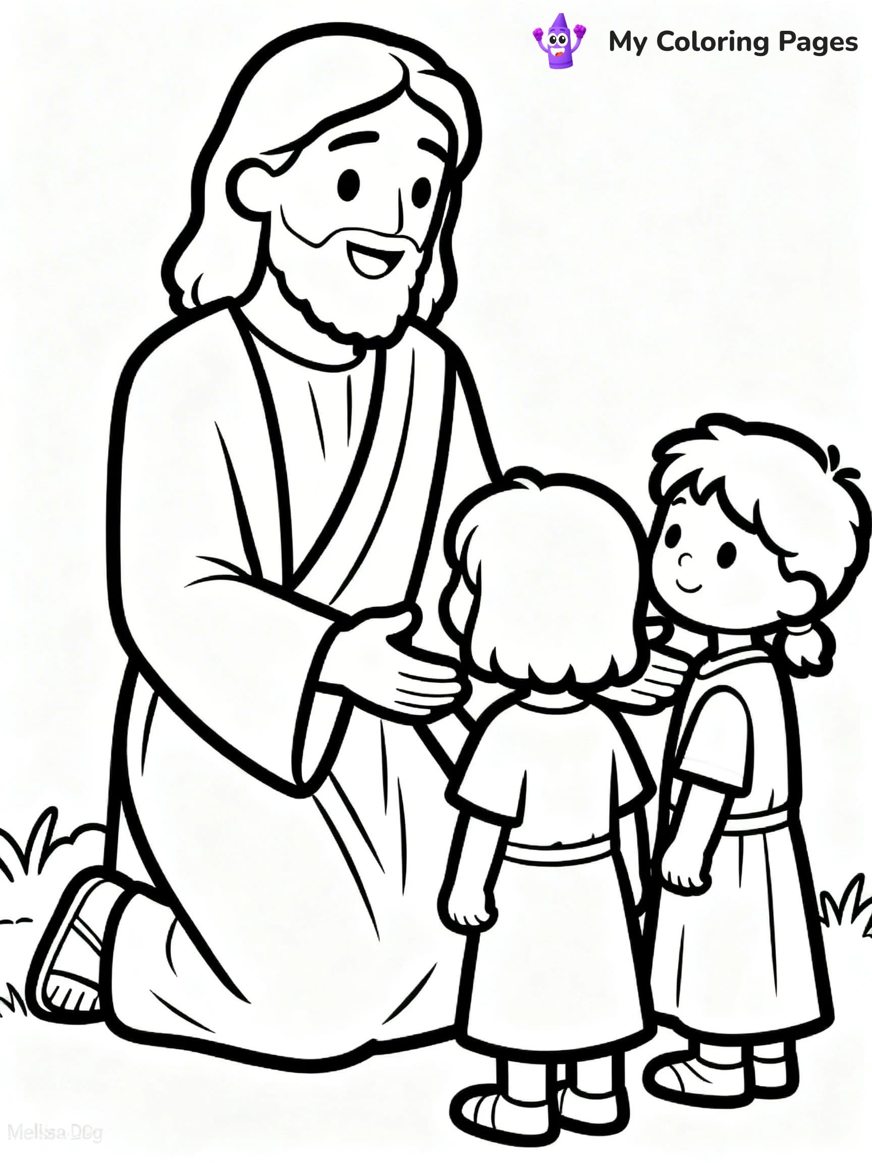 Preschool Jesus Coloring Pages - 23