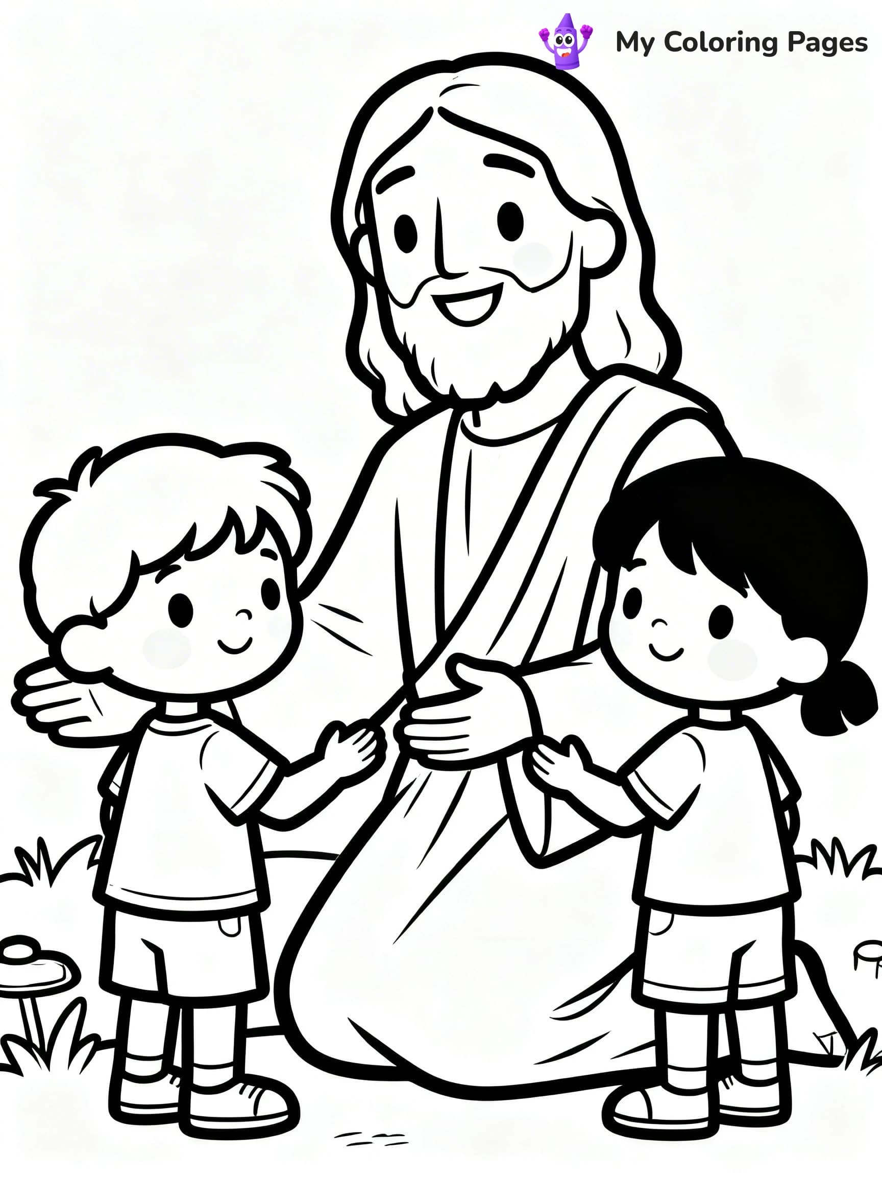 Preschool Jesus Coloring Pages - 21