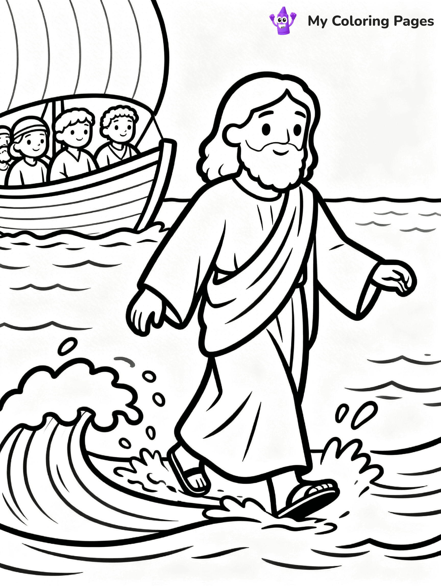 Preschool Jesus Coloring Pages - 20