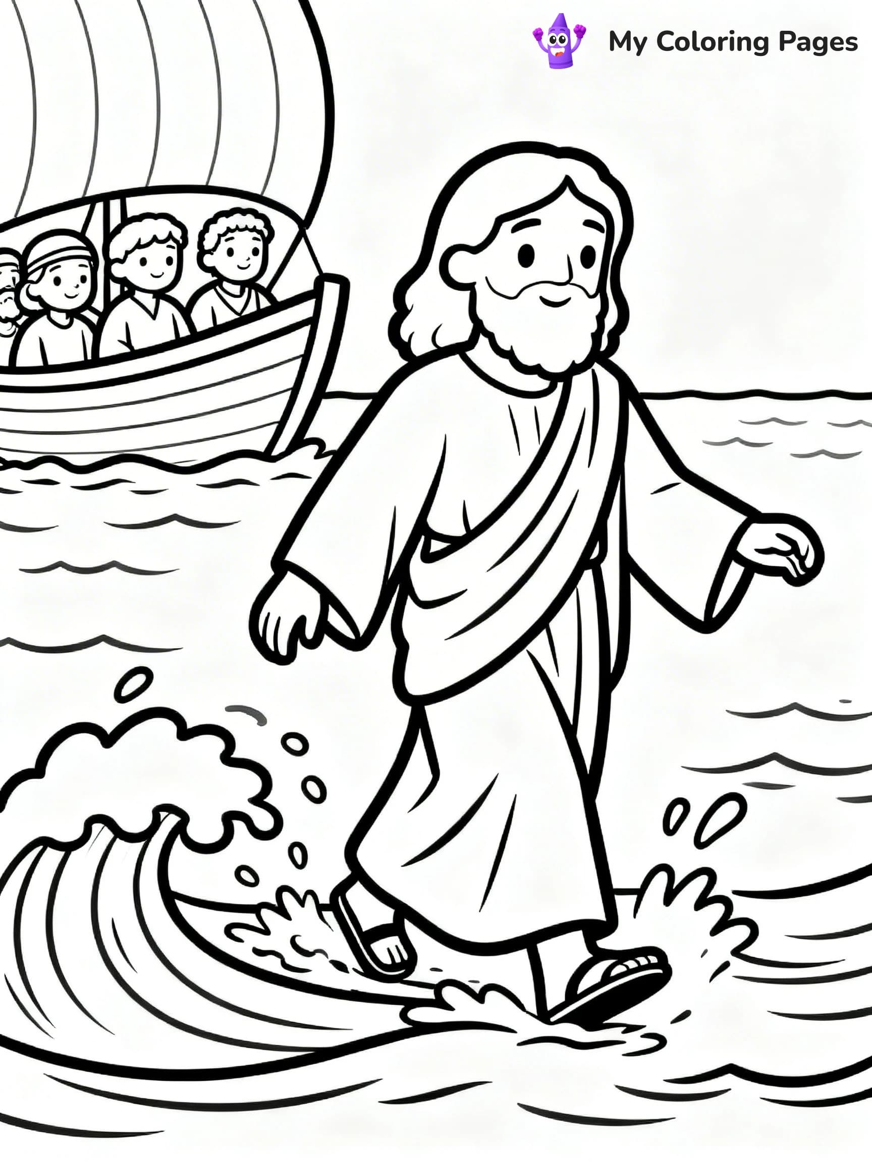 Preschool Jesus Coloring Pages - 20