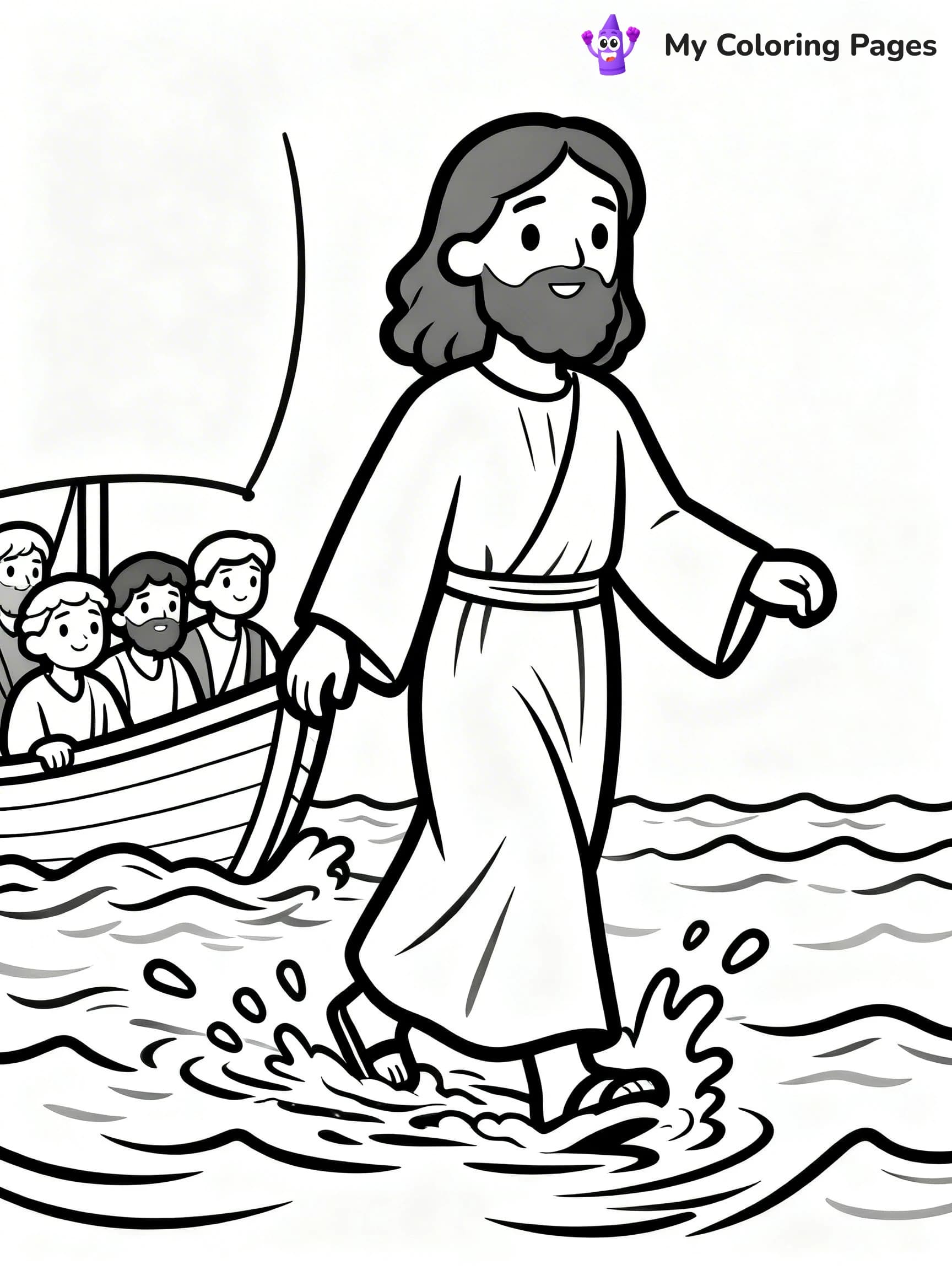 Preschool Jesus Coloring Pages - 19